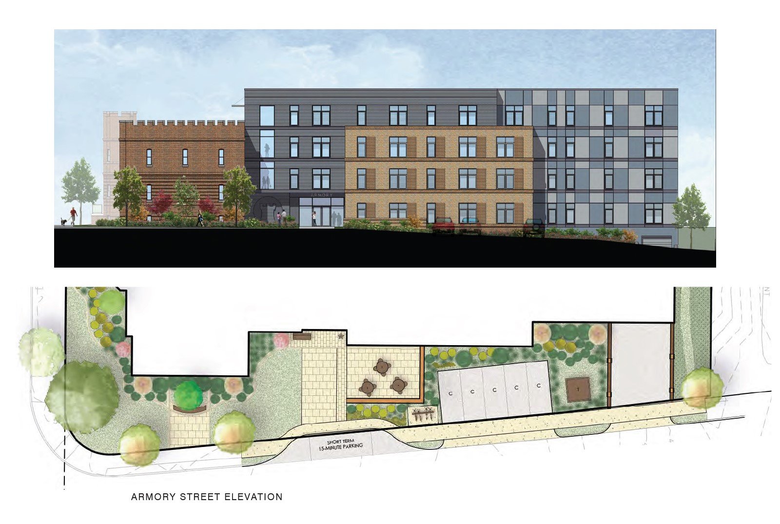 Armory Street Elevation