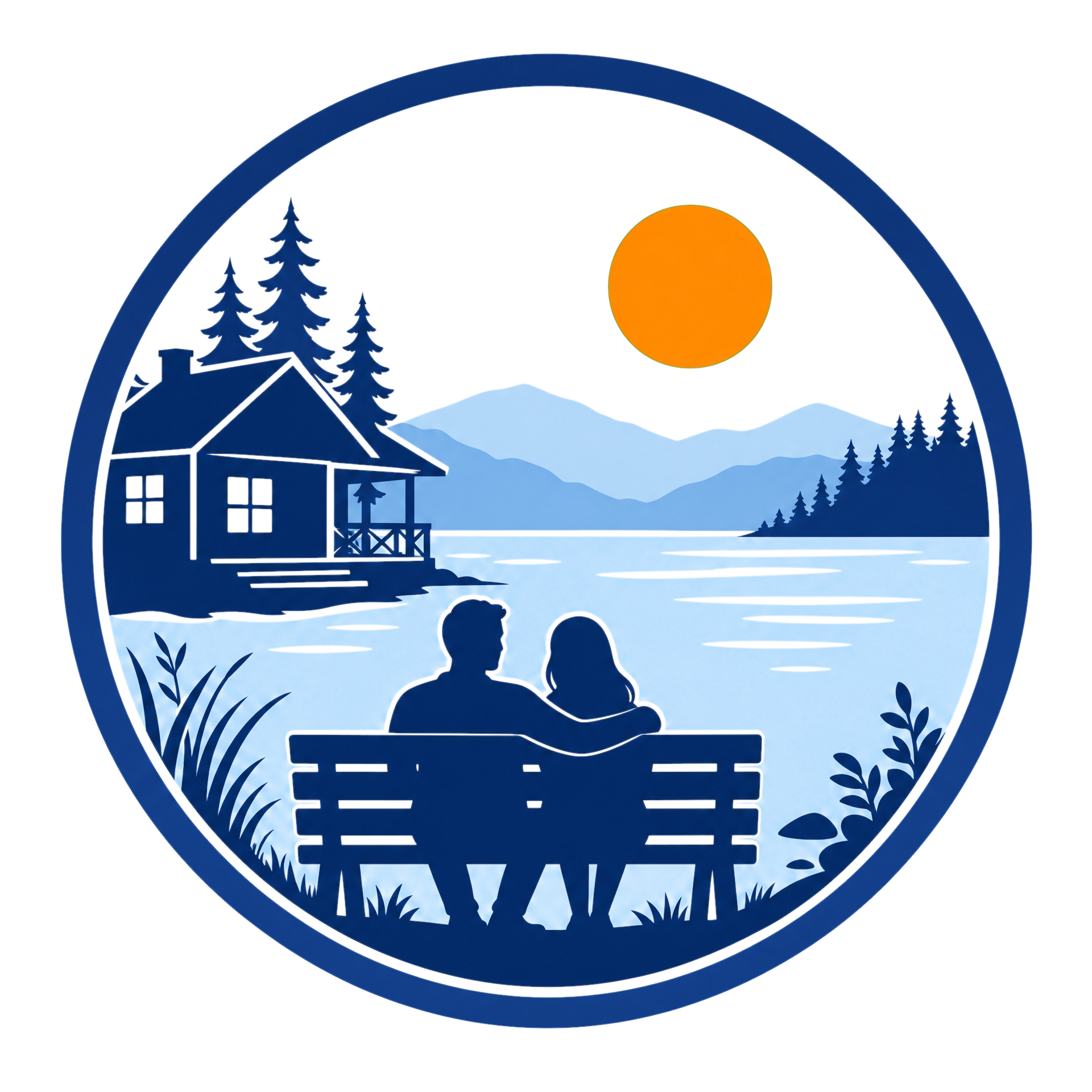 icon of married entrepreneur at a lake retreat