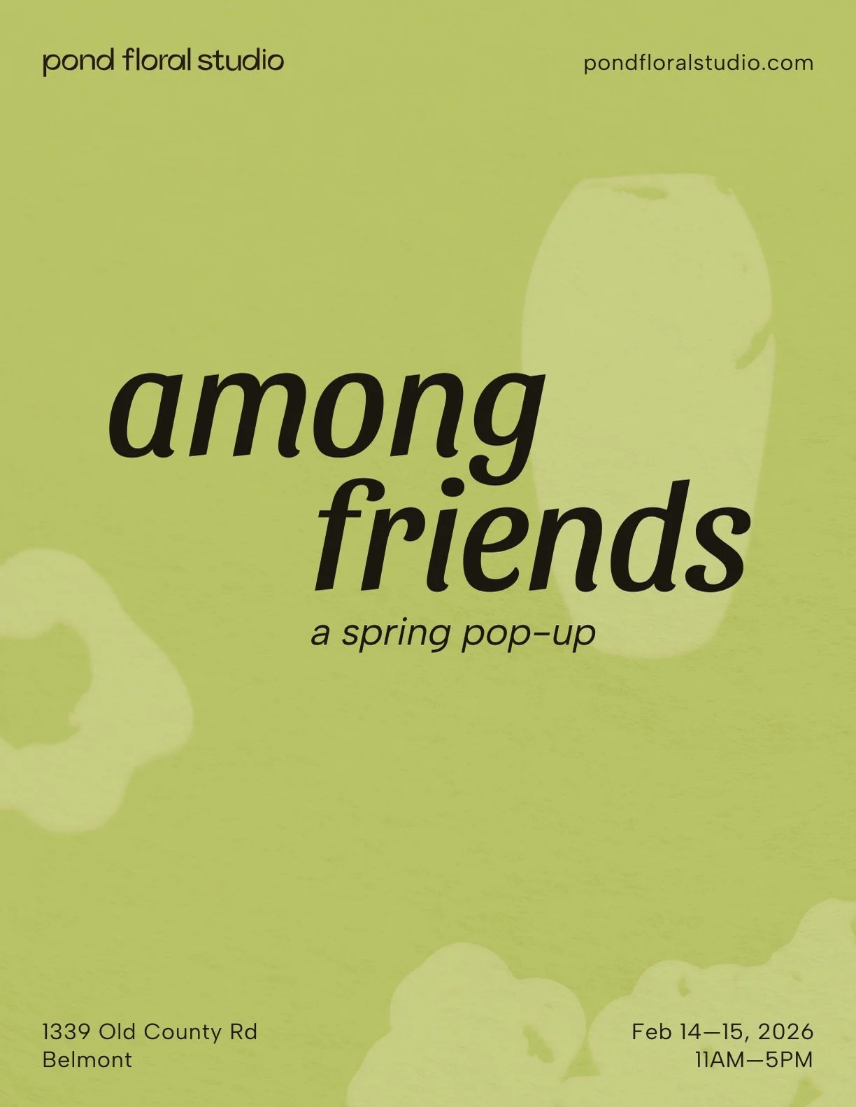 On February 14&ndash;15, we&rsquo;re opening the studio for the first time&mdash;

Among Friends: A Spring Pop-Up 🌱

Featuring works by @linnan_ye_nekoconeko @annwagenhals @chloe.kobernuss @samato.studio and @beoissue, the exhibition brings together