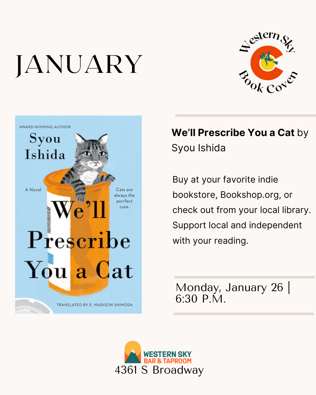 Western Sky Book Coven: Monthly Read