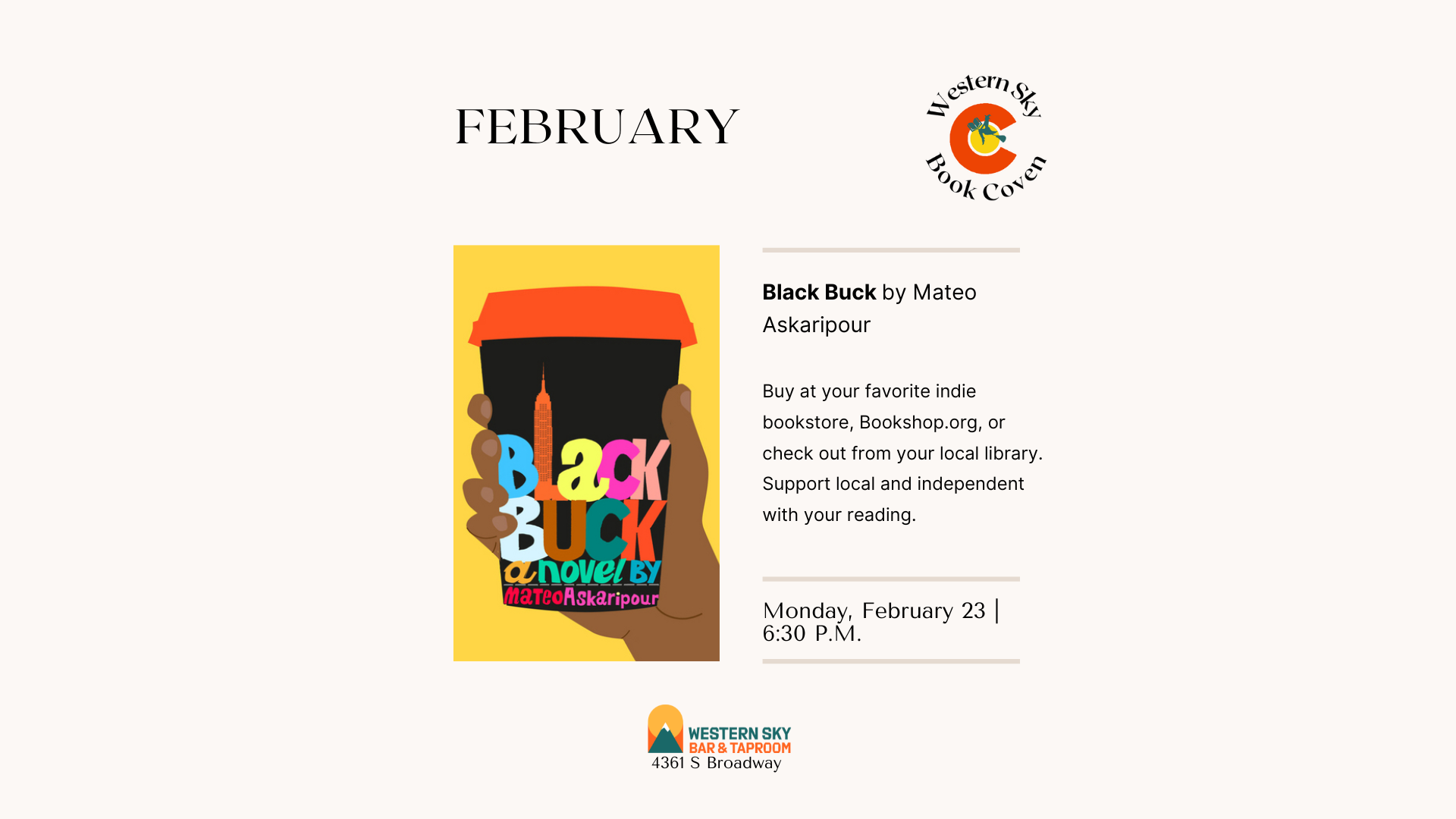 Western Sky Book Coven: Monthly Read