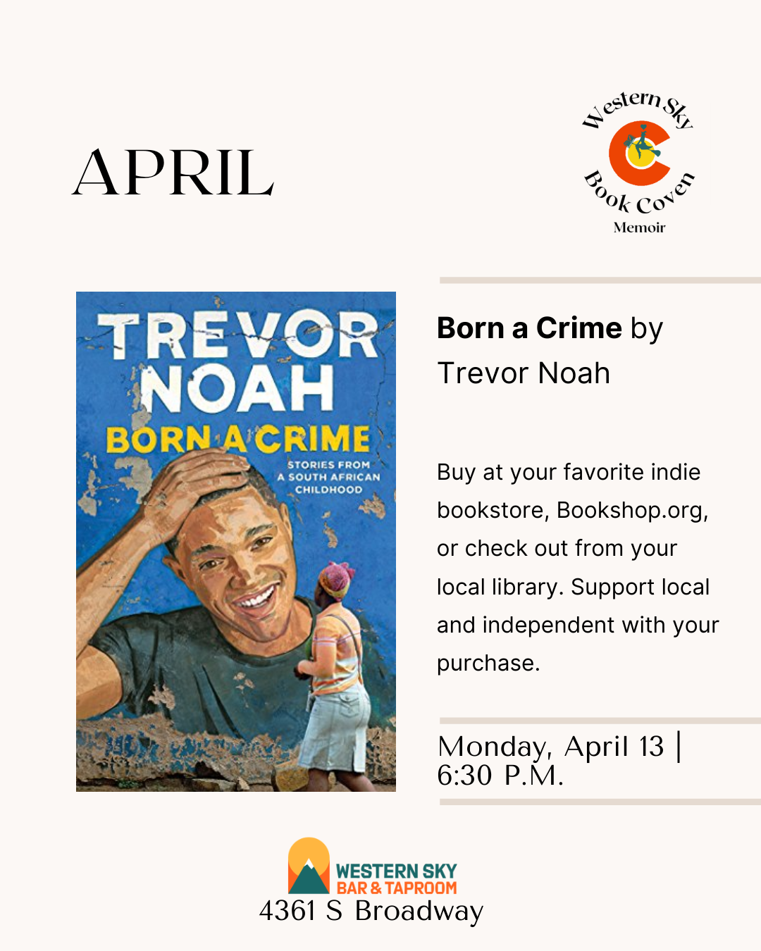 Western Sky Book Coven: Memoir