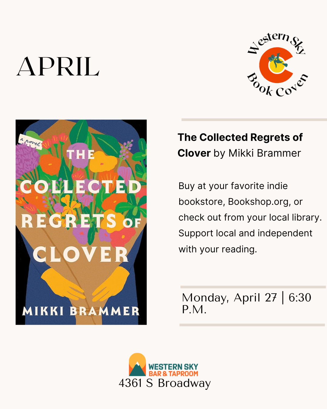 Western Sky Book Coven: Monthly Read