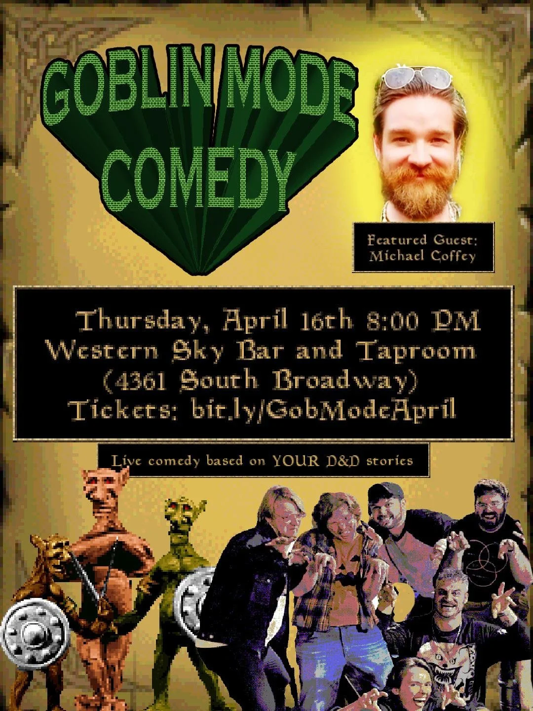 South South Broadway Comedy Show: Goblin Mode DnD Themed Improv