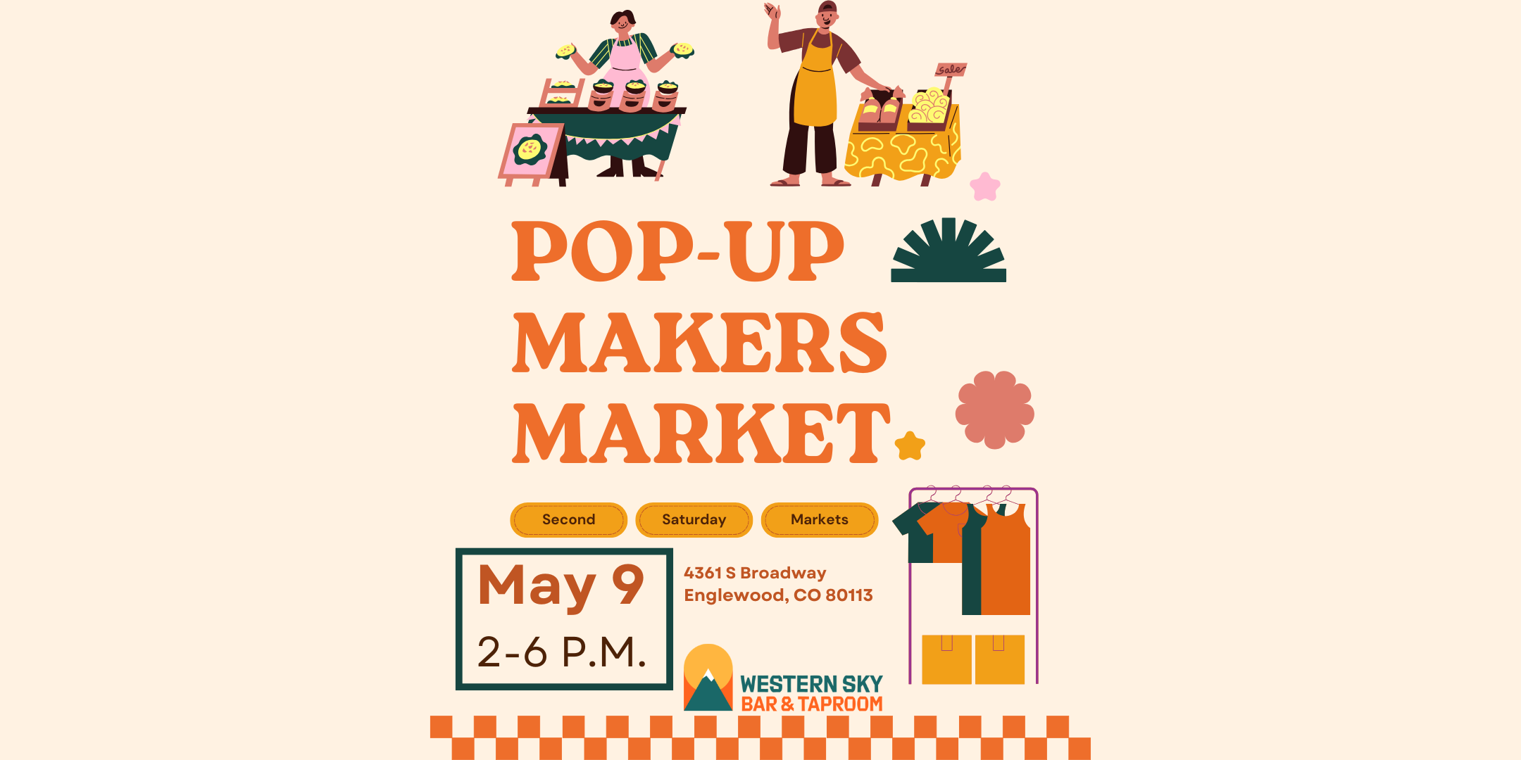 Pop Up Makers Market - Second Saturday Markets at Western Sky