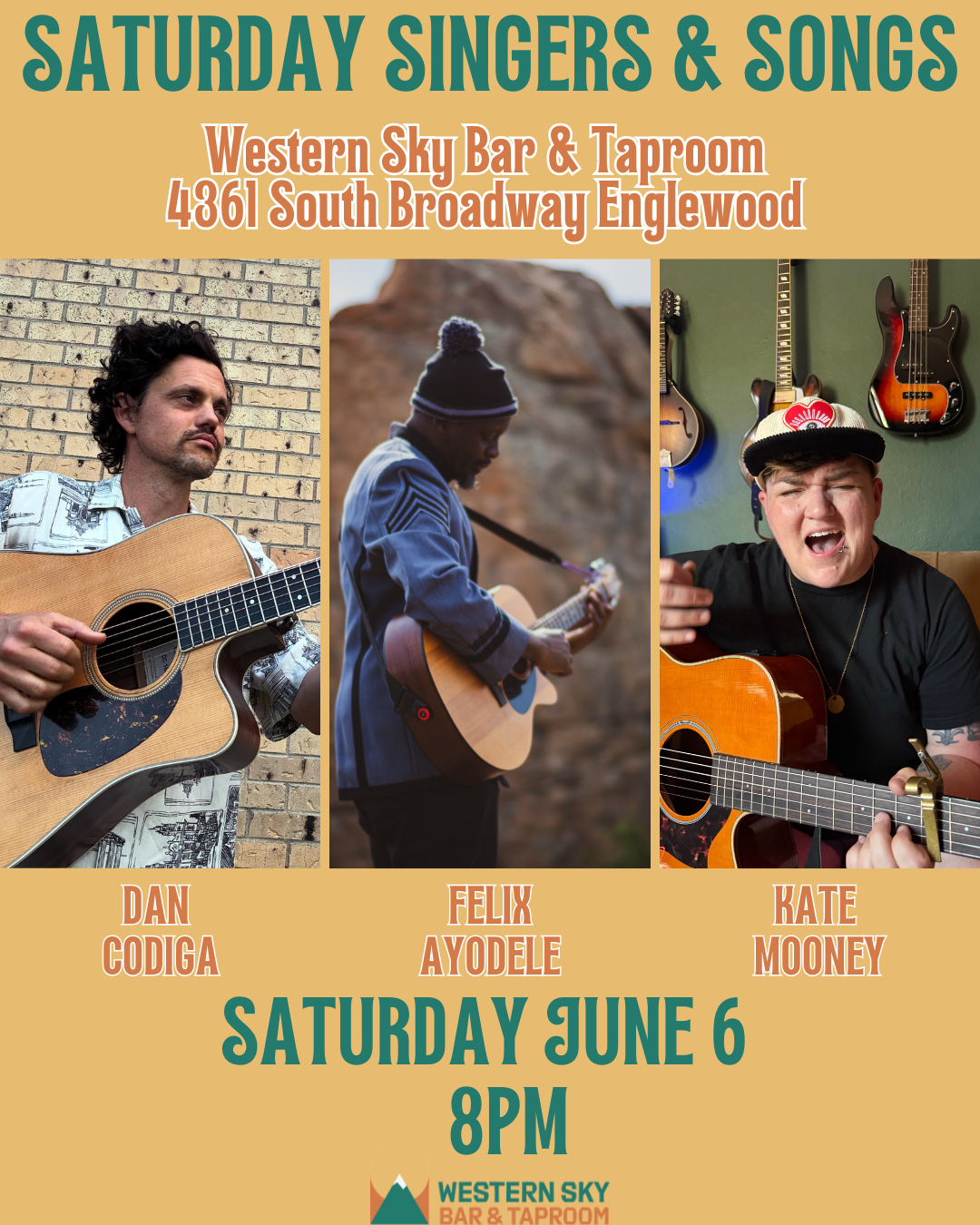 Live music at Western Sky: Saturday Singers &amp; Songs