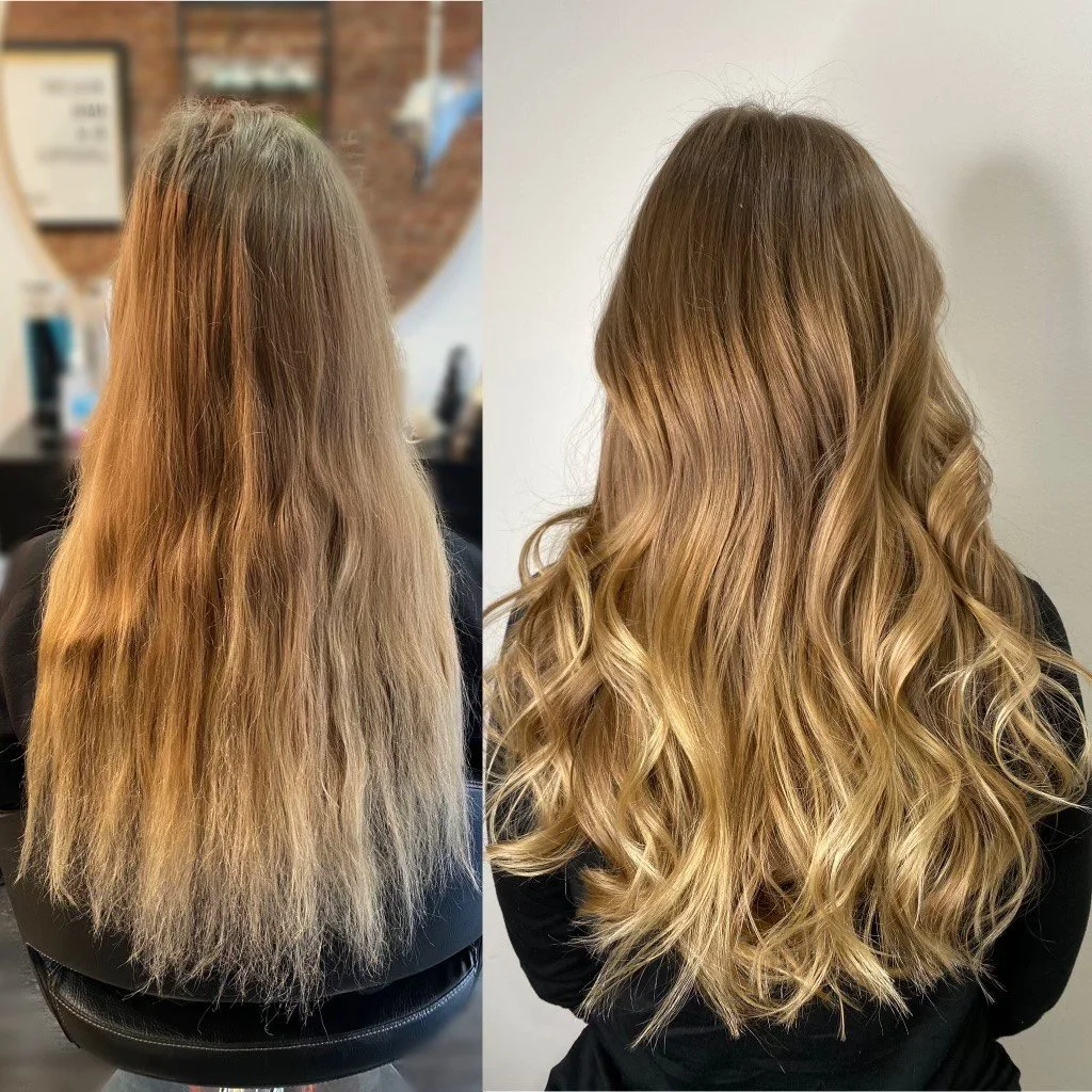 Split-End Removal Before And After