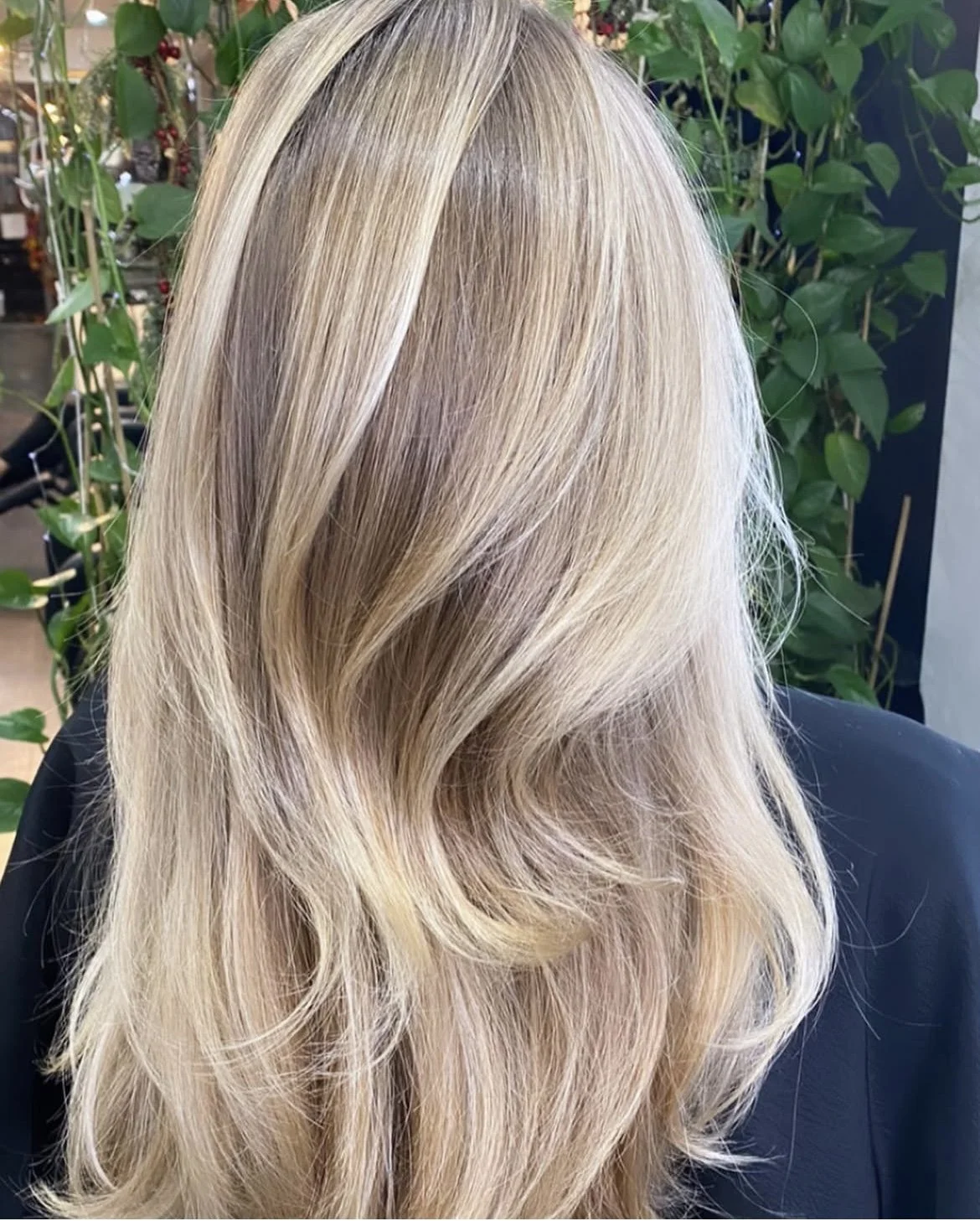 Long blonde balayage