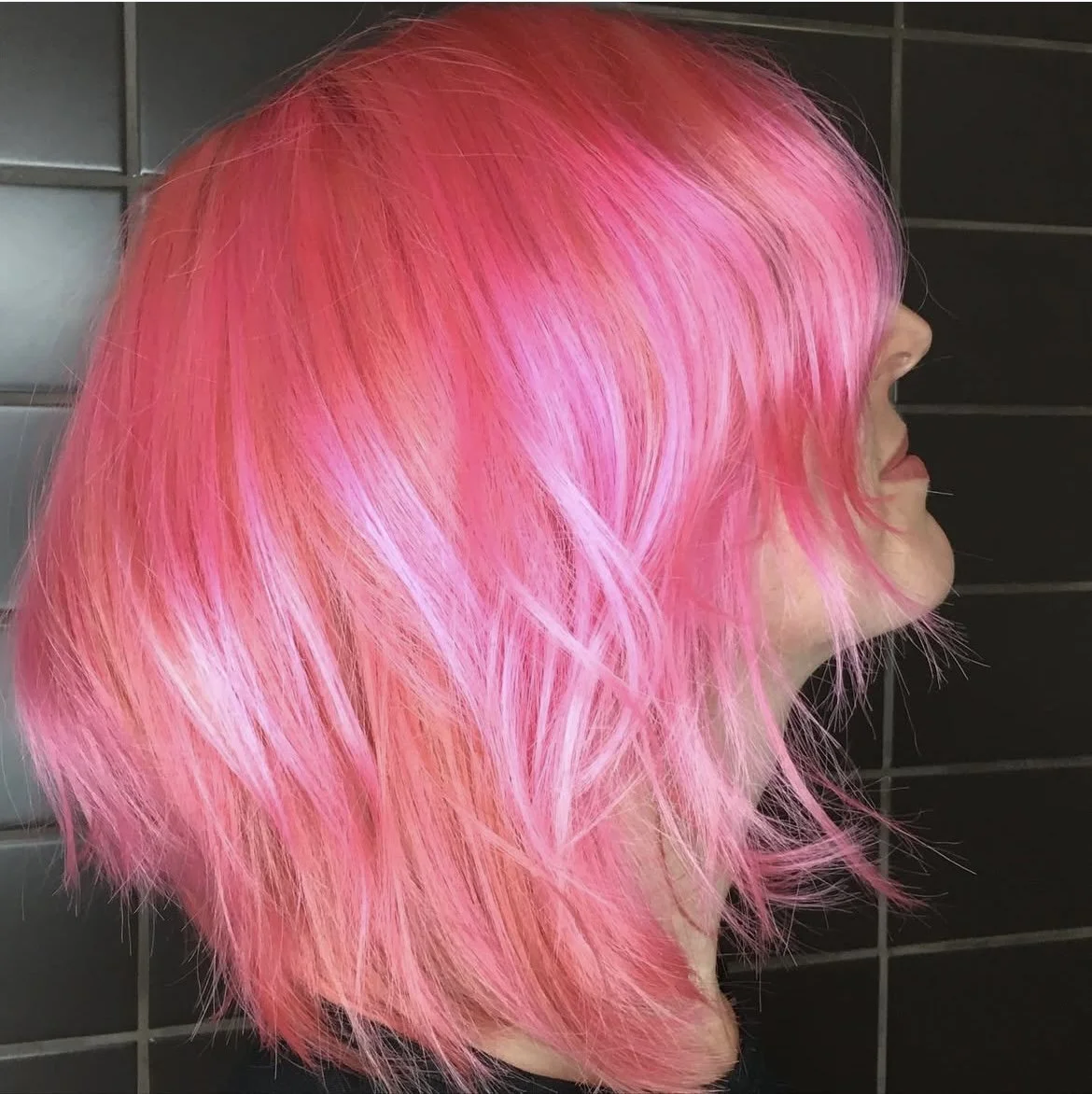Pink hair color