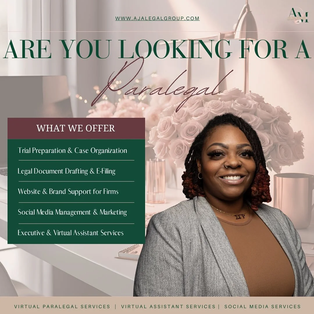 Every attorney deserves a paralegal who&rsquo;s organized, dependable, and detail-driven even when things get hectic.

That&rsquo;s where I come in 💼

I help solo attorneys and small firms handle trial prep, drafting, e-filing, and even social media