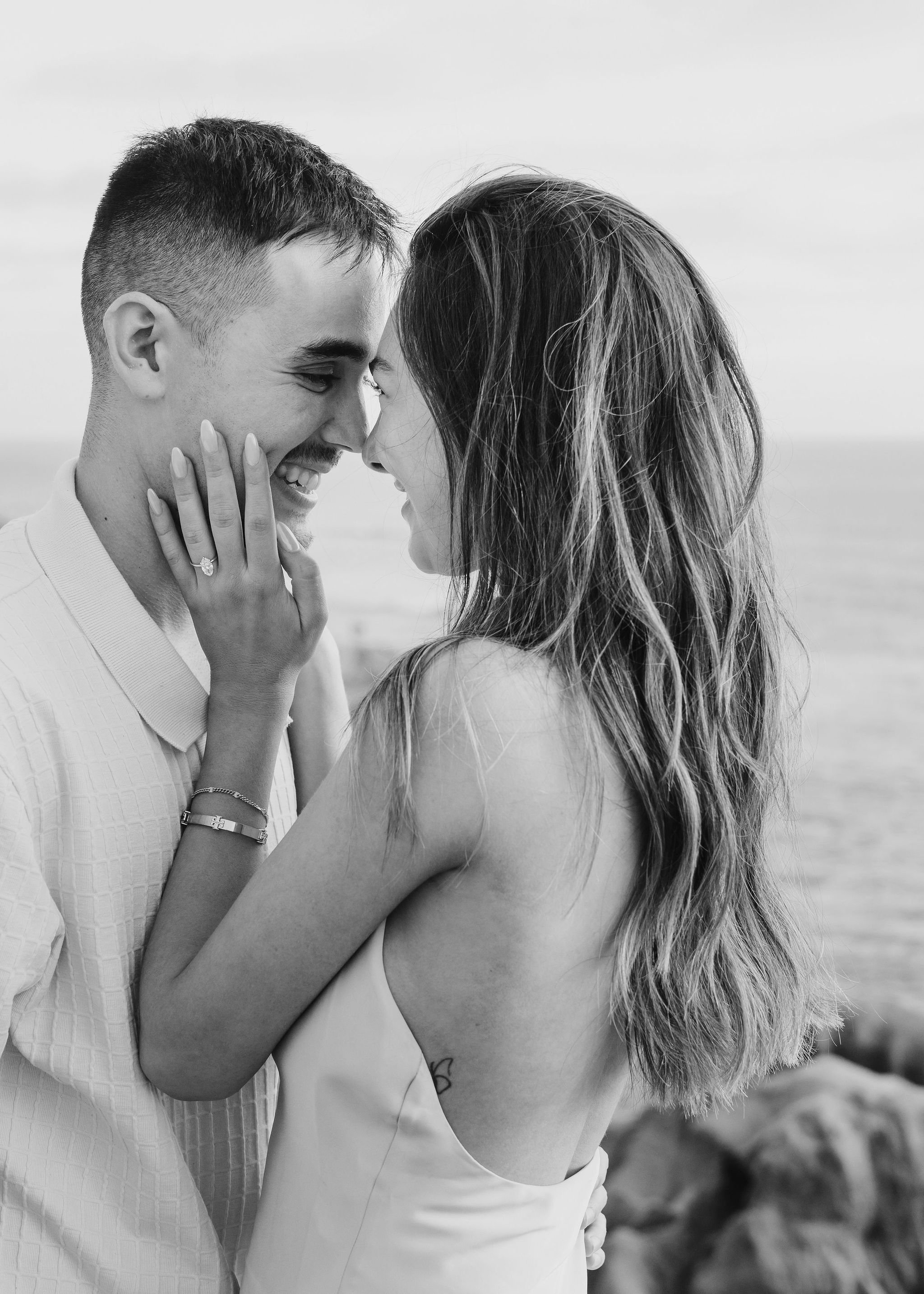 Surprise Marriage Proposal at Sunset Cliffs Natural Park in San Diego, California (Southern California Engagement Photographer)
