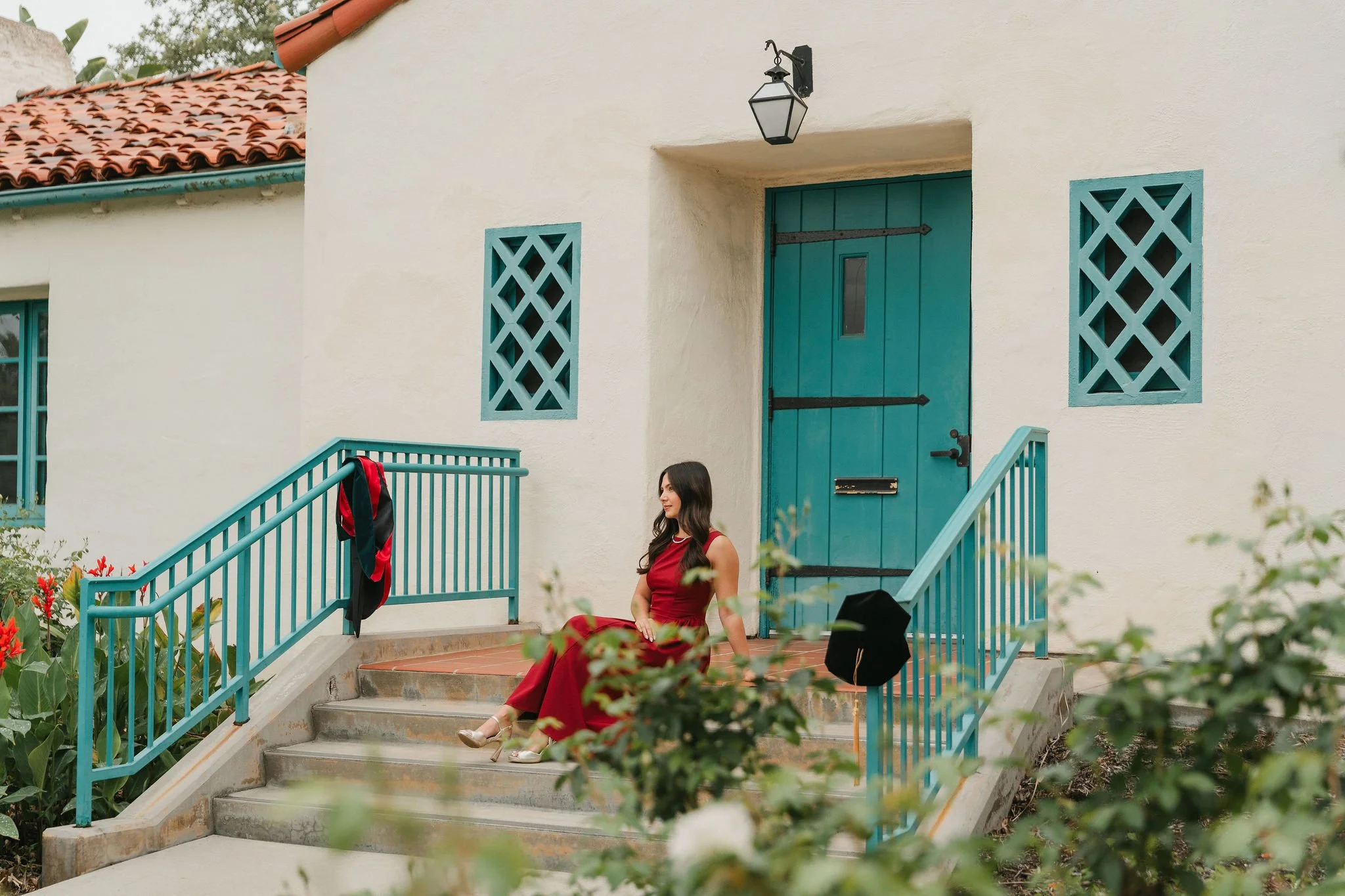 San Diego Graduation Photographer capturing grad photos at SDSU campus