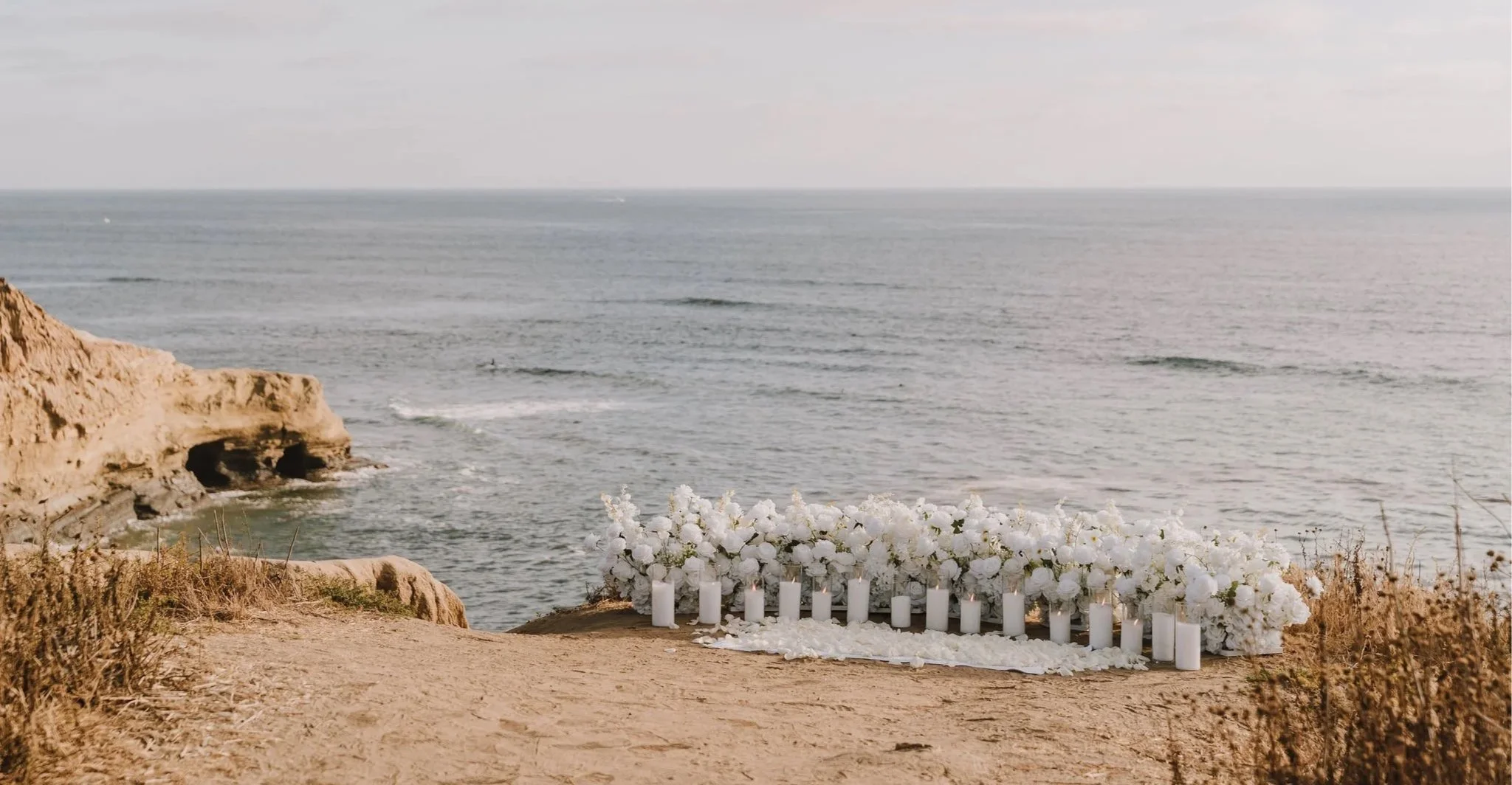 Surprise Marriage Proposal at Sunset Cliffs Natural Park in San Diego, California (Southern California Engagement Photographer)