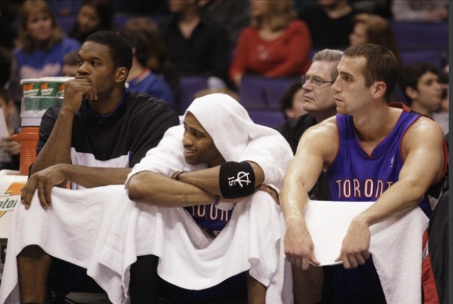 2 of my favorite teammates of all time. Antonio Davis and VInce Carter.