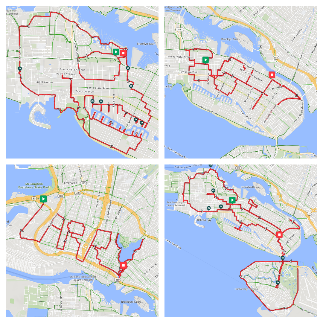 BABC 2026 tiled image of four routes made by Jon Randell