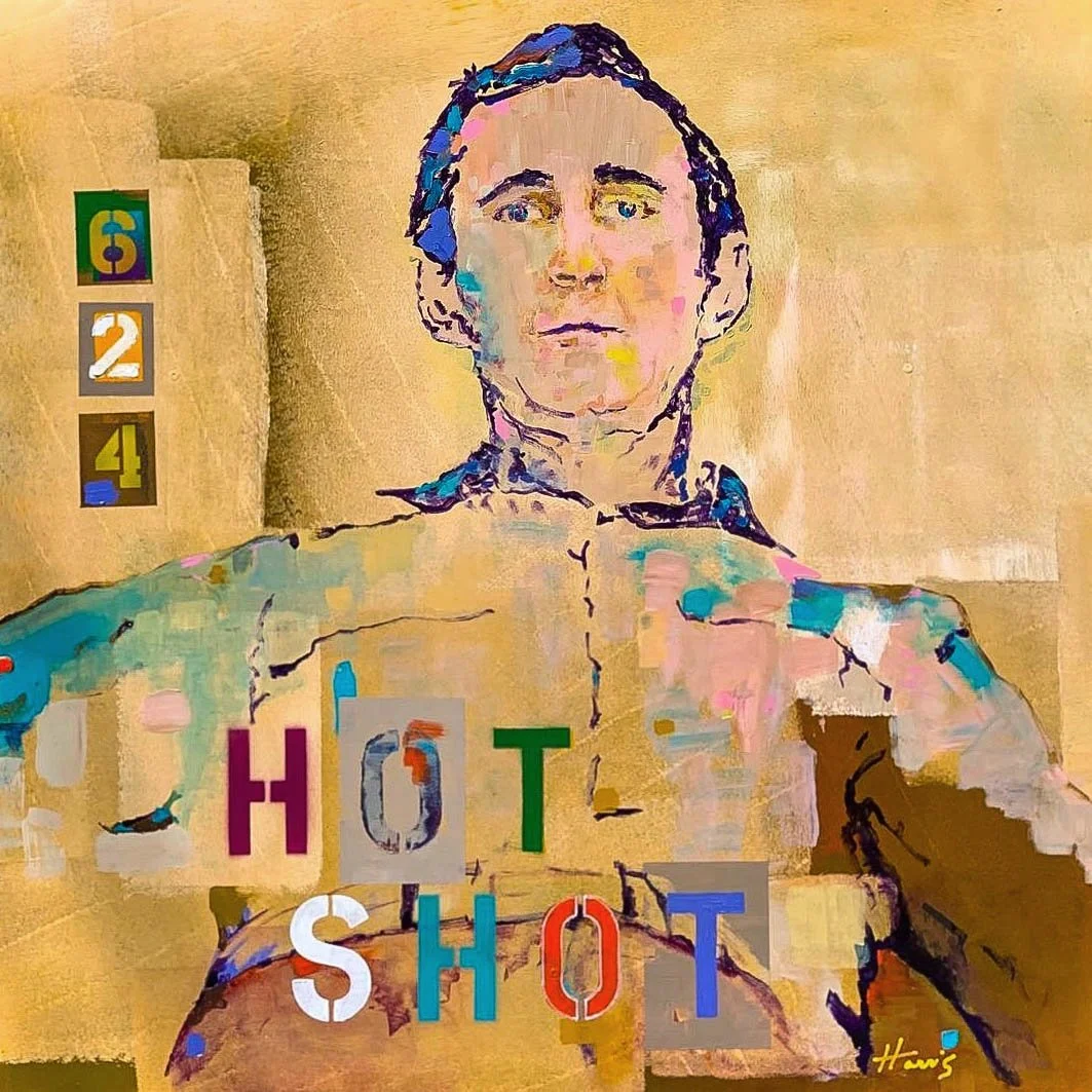 Hot Shot, Acrylic on Aluminum, 48’’ x 48’’
