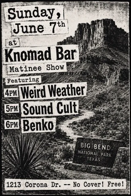 soundcult at Knomad w/Benko &amp; Weird Weather (AUSTIN TX)