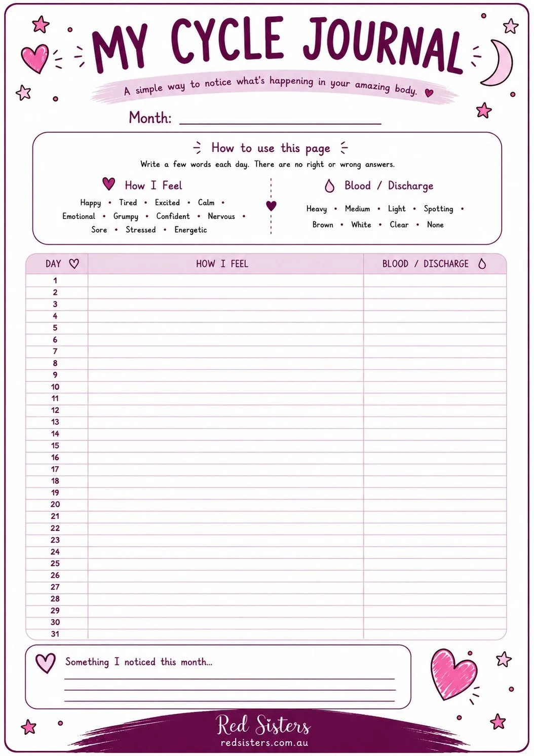 My Cycle Journal