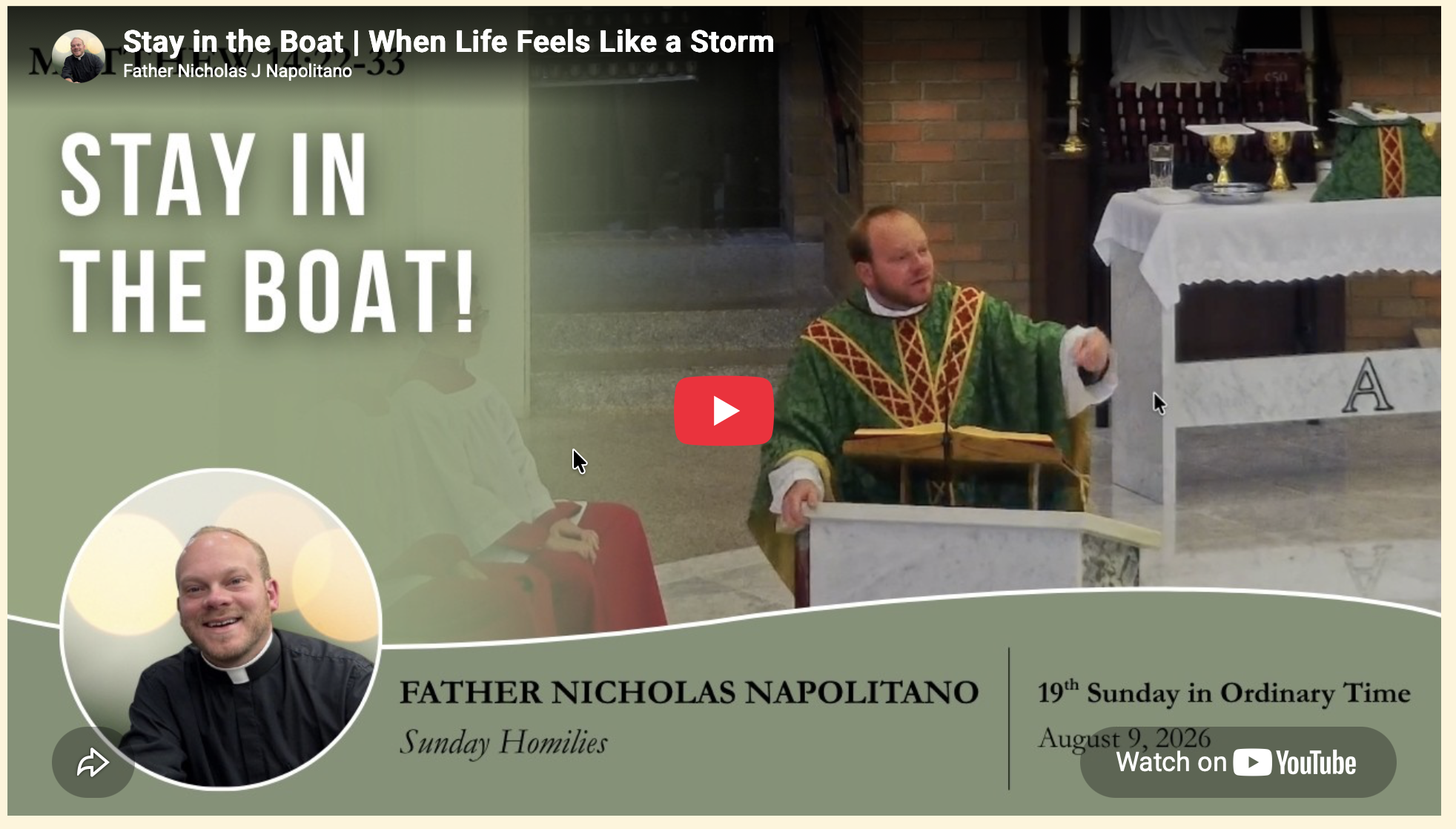 Stay in the Boat | When Life Feels Like a Storm