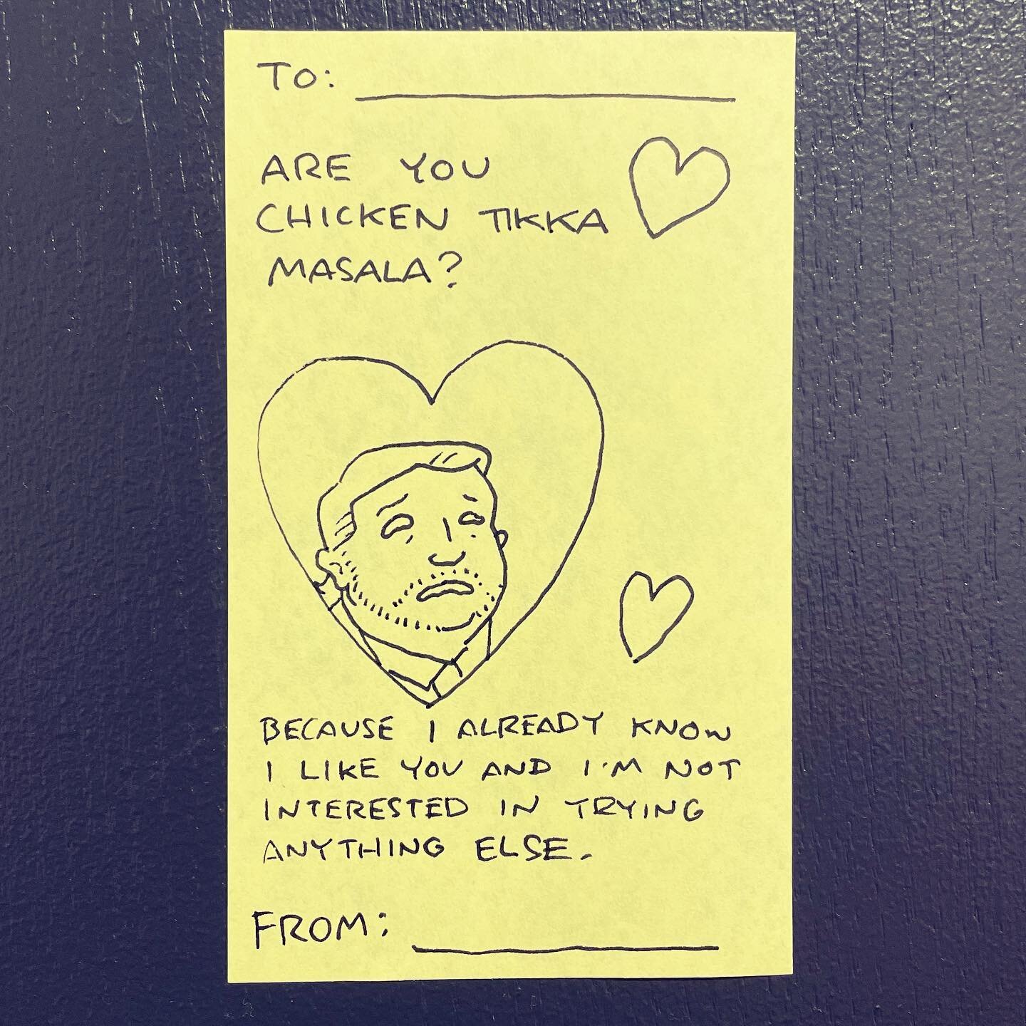 Carrying on the tradition with some 2023 Ted Cruz From Memory valentines! 💘

New short cartoon coming in the next week or so. 🚛 

Love ya.