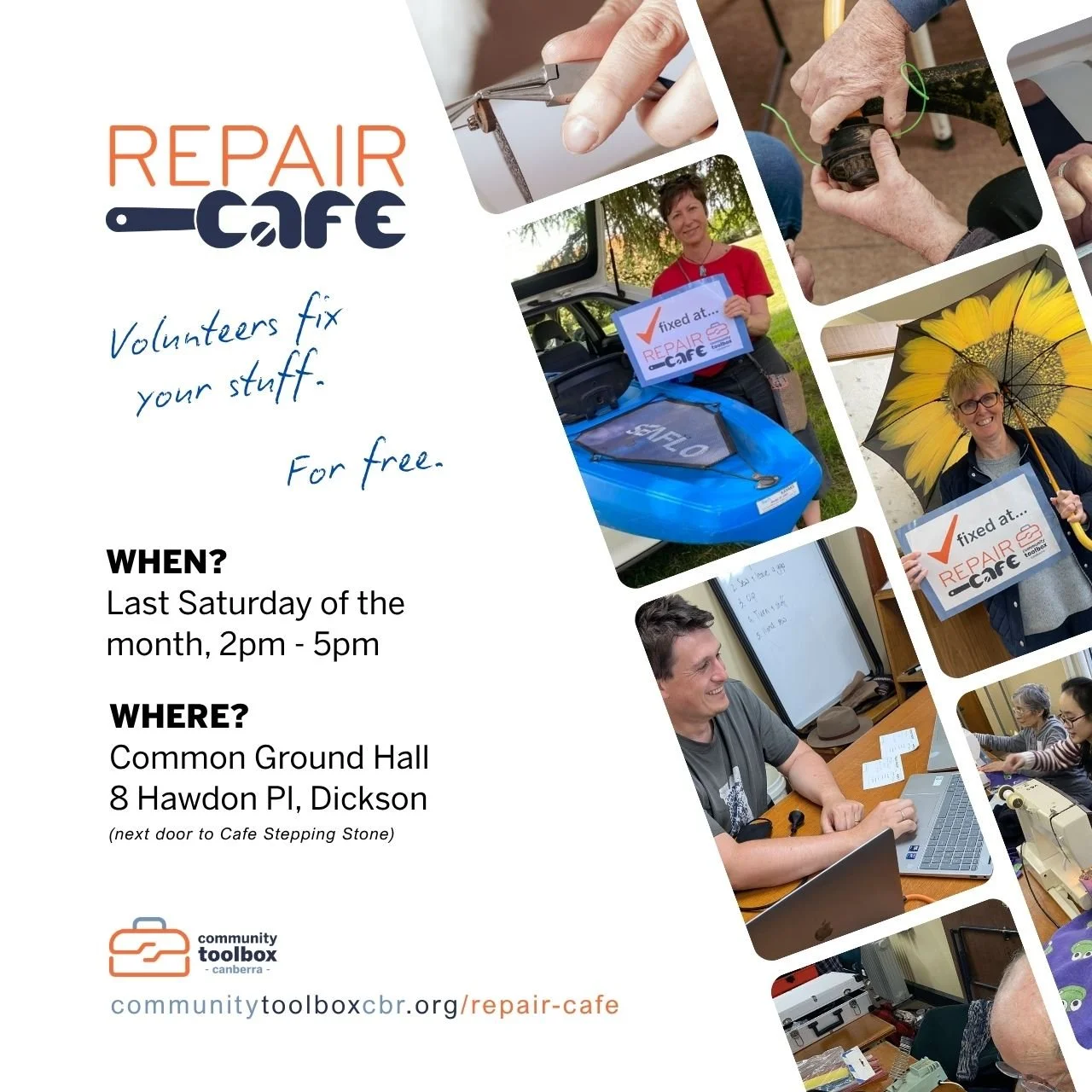 Repair cafe this Saturday!
