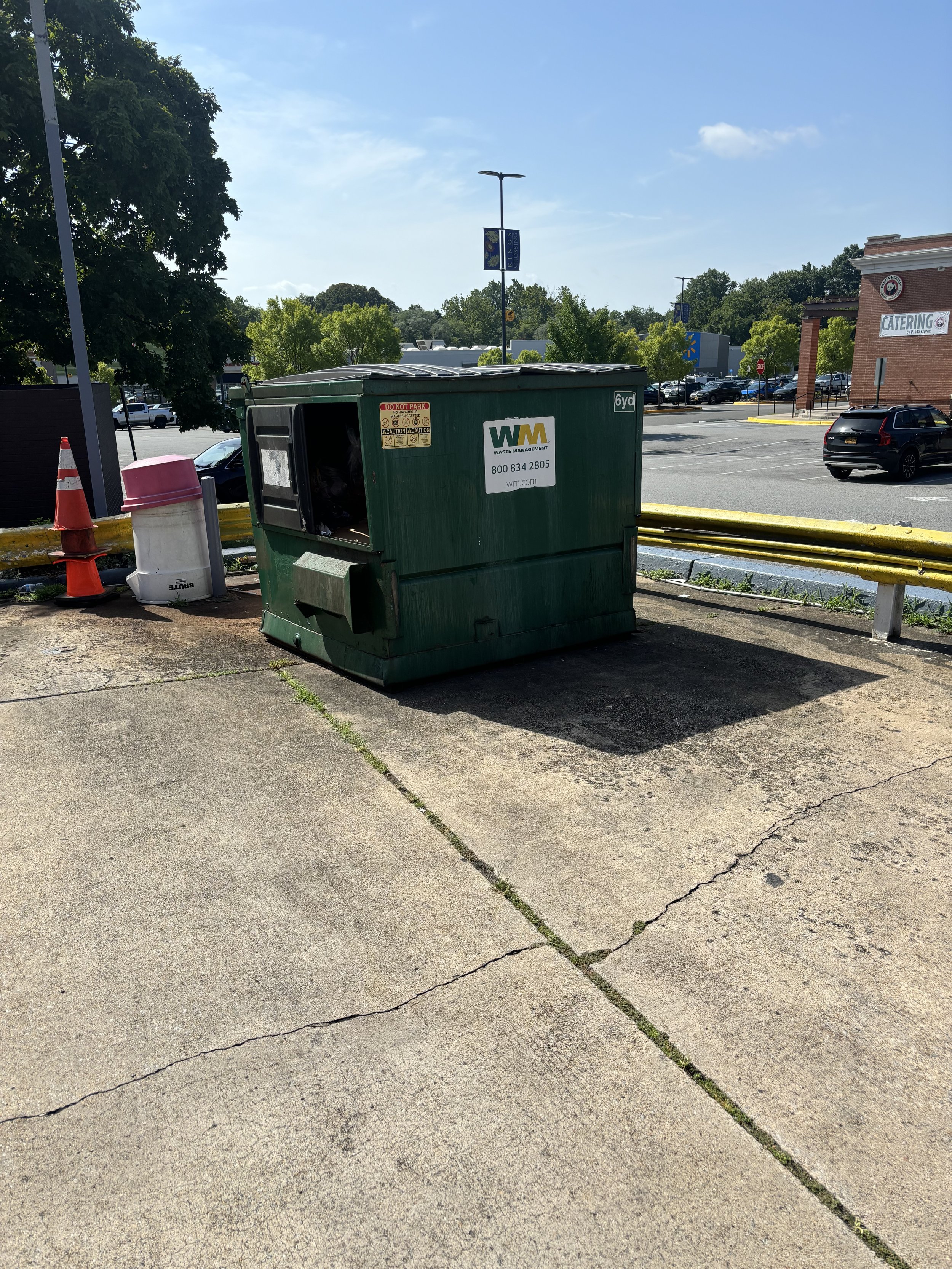 ANOTHER 'WM' SKIP WHICH CAN BE USED TO STORE A LARGE AQUAMATION LIQUID CONTAINER