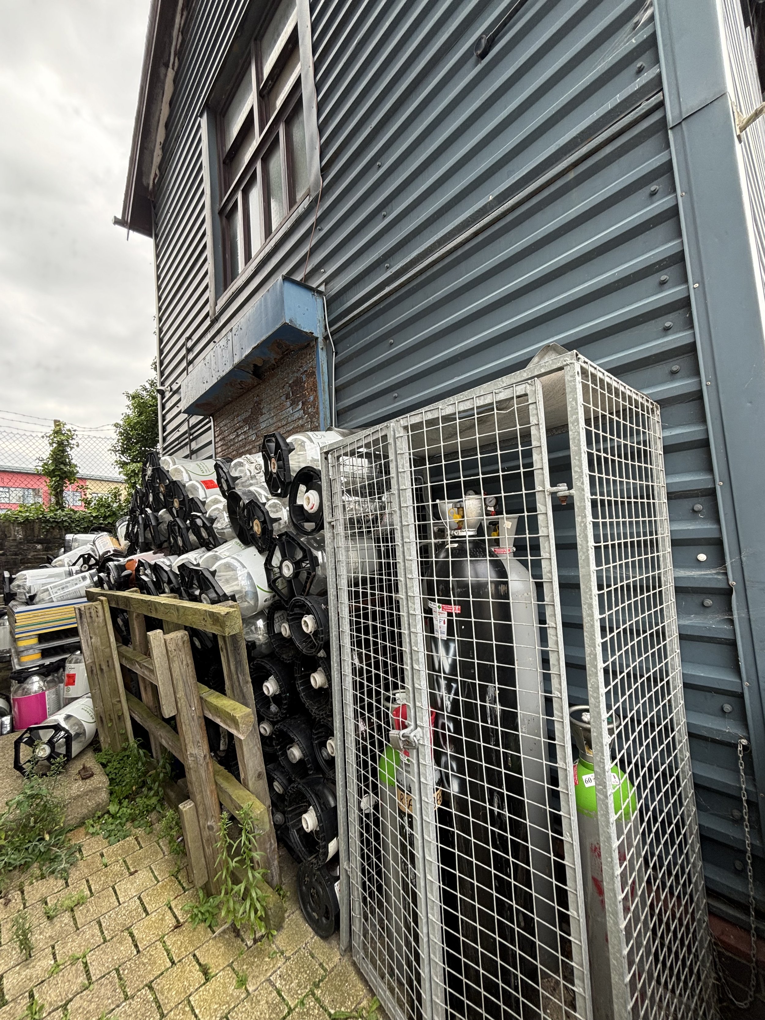 LOTS OF MISDIRECTION TO MAKE YOU WALK AWAY. WHAT IS BEHIND THESE REINFORCED SHUTTERS? AREAS LIKE THIS ARE OFTEN OVERLOOKED AND PEOPLE JUST WALK AWAY. WHAT’S IT HIDING?