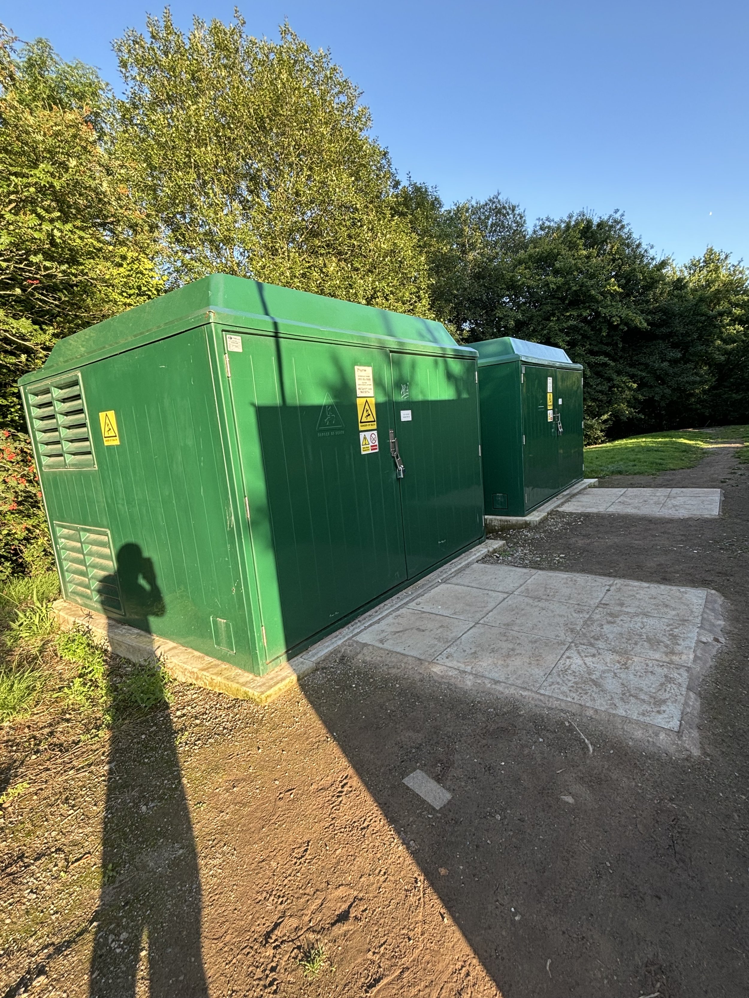 A HUGE POWER BANK OF ELECTRICS AROUND THE BACK OF THE SERVICES (EXT TO KFC DRIVE-THROUGH). AQUAMATION NEEDS A HUGE AMOUNT OF ELECTRIC TO LIQUIFY