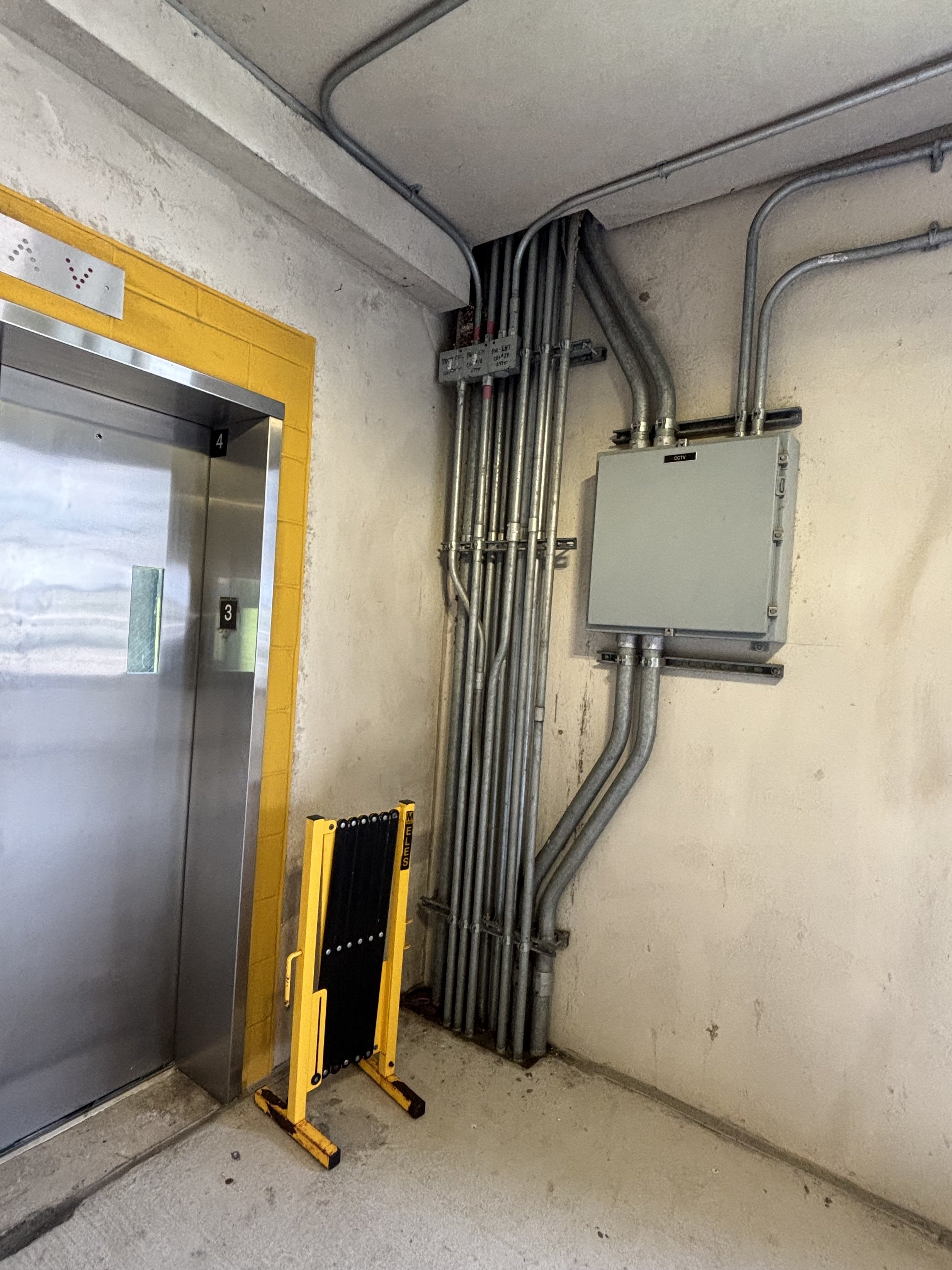 3RD FLOOR OF NEW CAR PARK. NO ACCESS TO LEVELS 4 AND 5 IN THE LIFT.