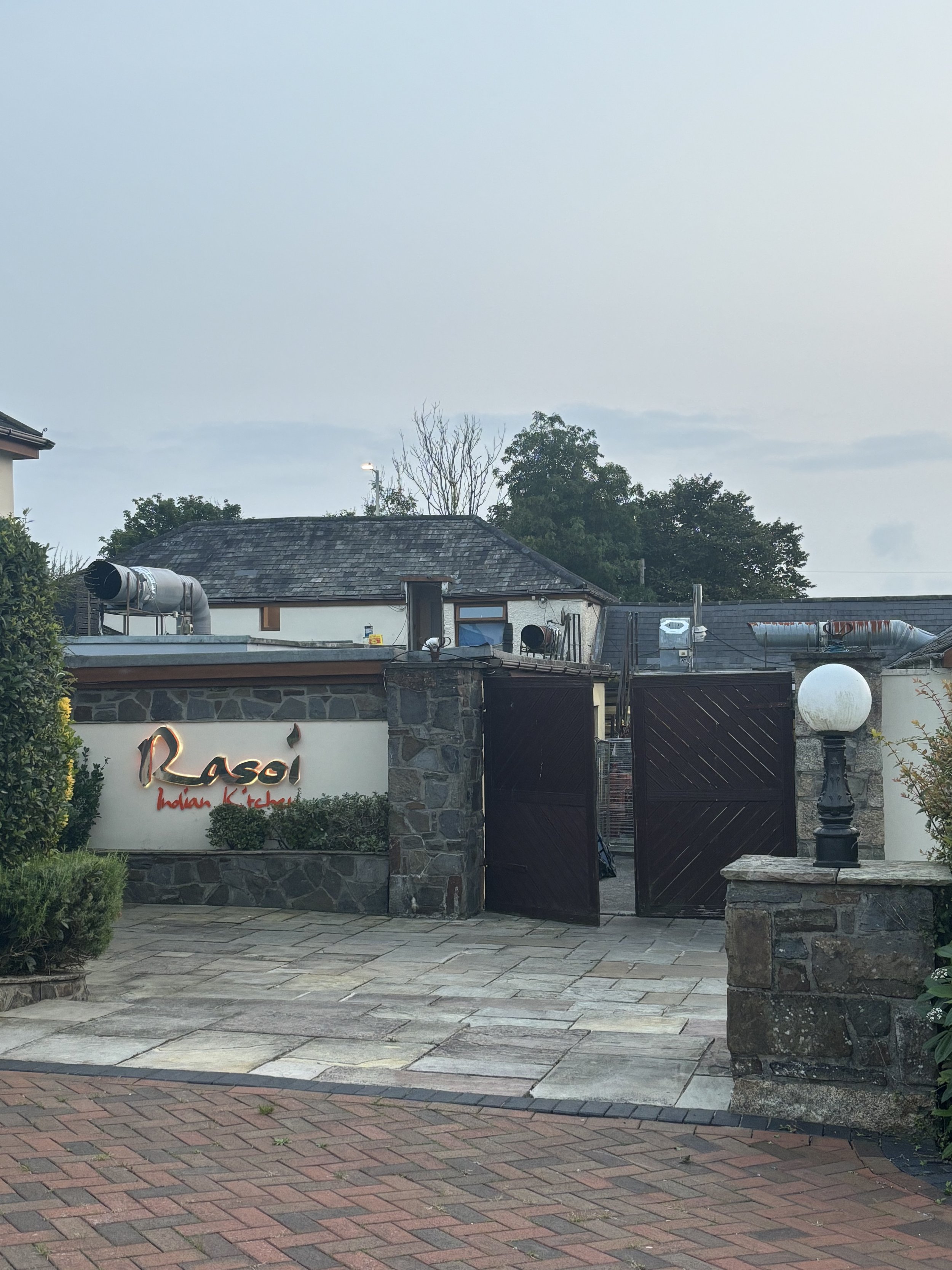 NEAR THE FRONT ENTRANCE, A MASSIVE CHIMNEY CAN BE PUBLICLY VIEWED AND THERE’S ALSO ONE TO THE RIGHT