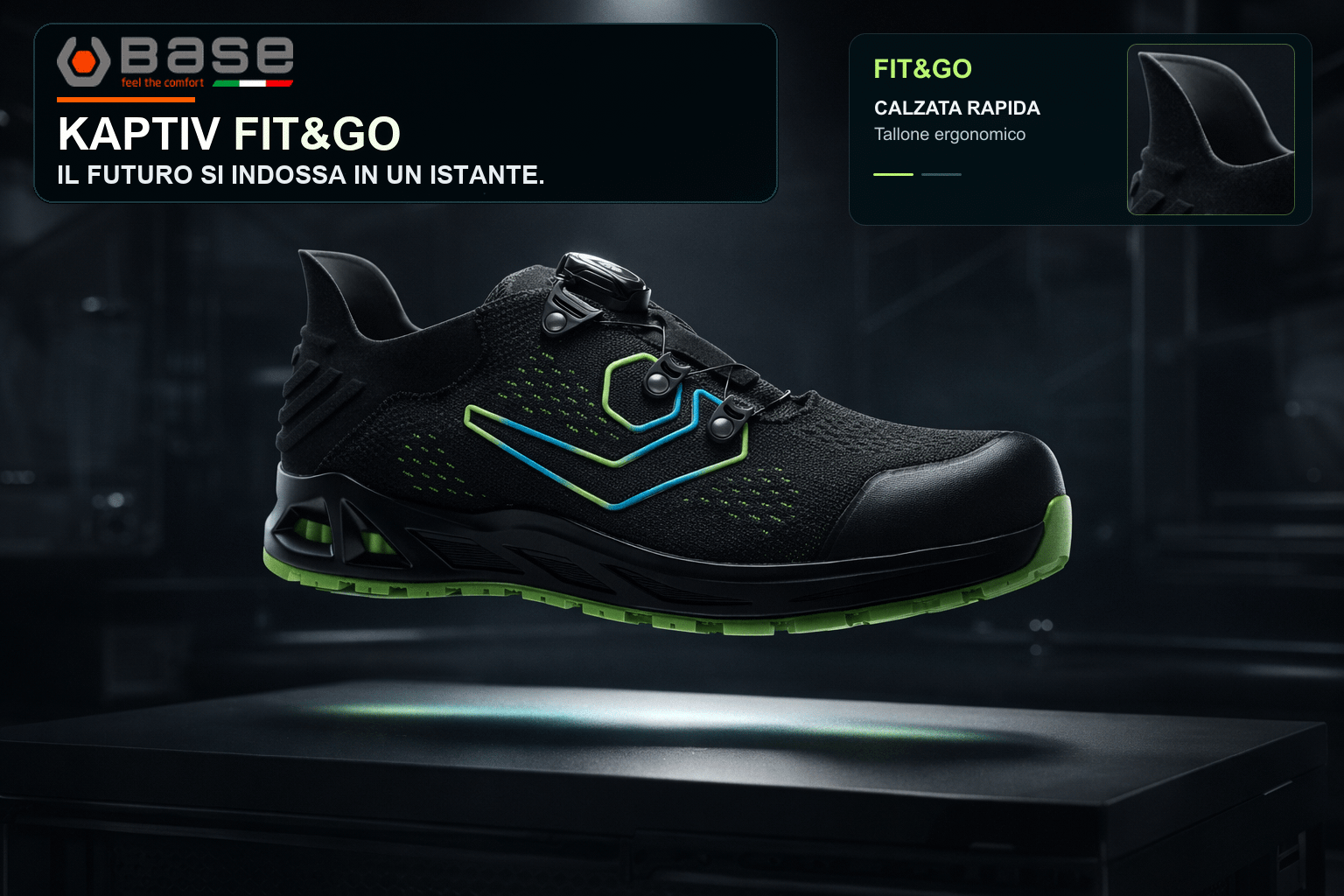 BASE KAPTIV FIT&amp;GO. Il futuro si indossa in un istante.
