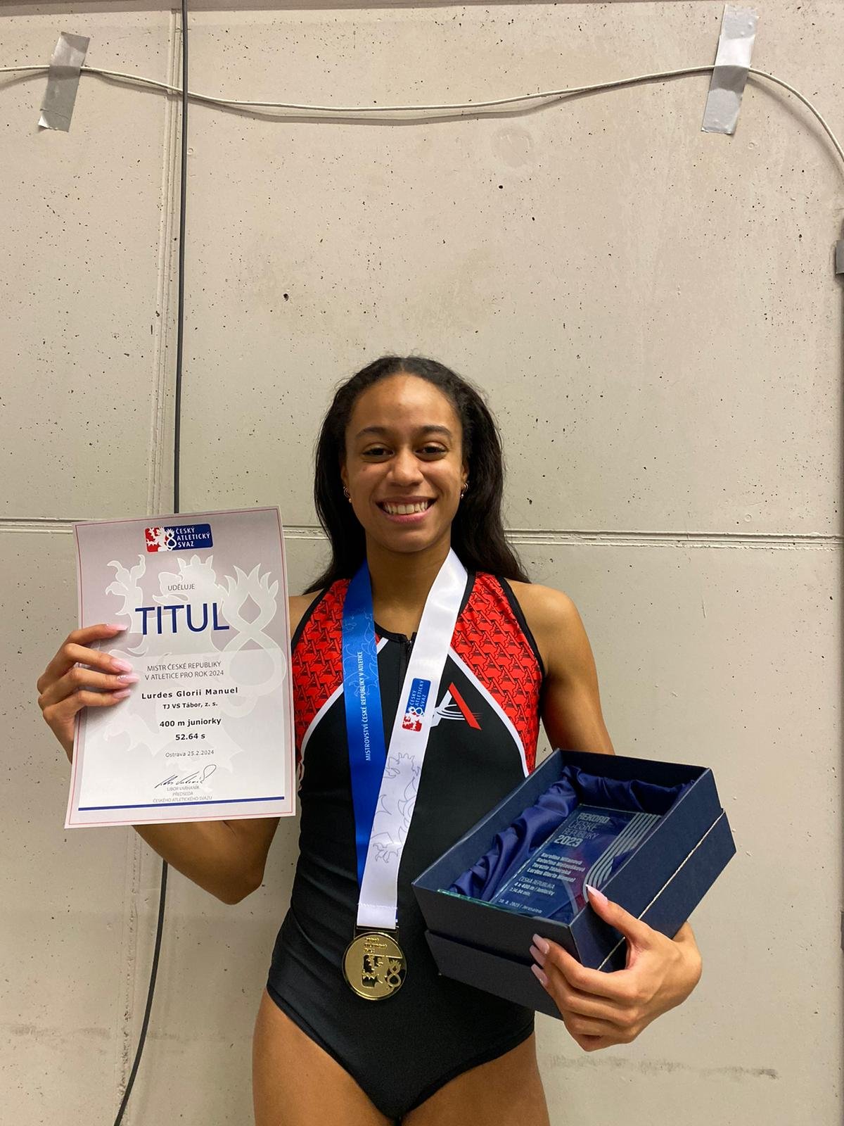 Manuel vylepšila český rekord. Chtěla jsem běžet pod 53 vteřin a vyšlo to, směje se