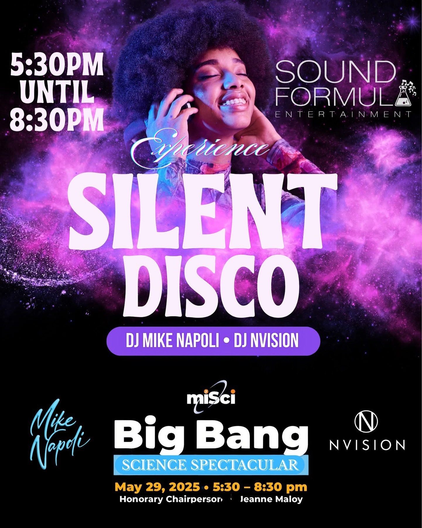 Come out and join @djmikenapoli and @djnvision tonight at @misci_ny  for the ultimate Silent Disco Experience! 

Get your tickets here:

https://transactions.misci.org/TheatreManager/101/online?performance=120480