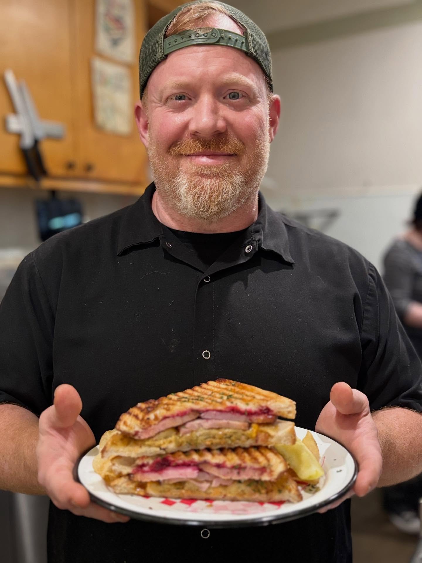 The best Holiday Ham Sandwich you&rsquo;ll ever eat!! 

Chef Jonathan once again takes your most nostalgic holiday flavors to a whole new level.  Spiral ham, cornbread stuffing, cranberry relish, candied sweet potato mayo, and praline brown sugar gla