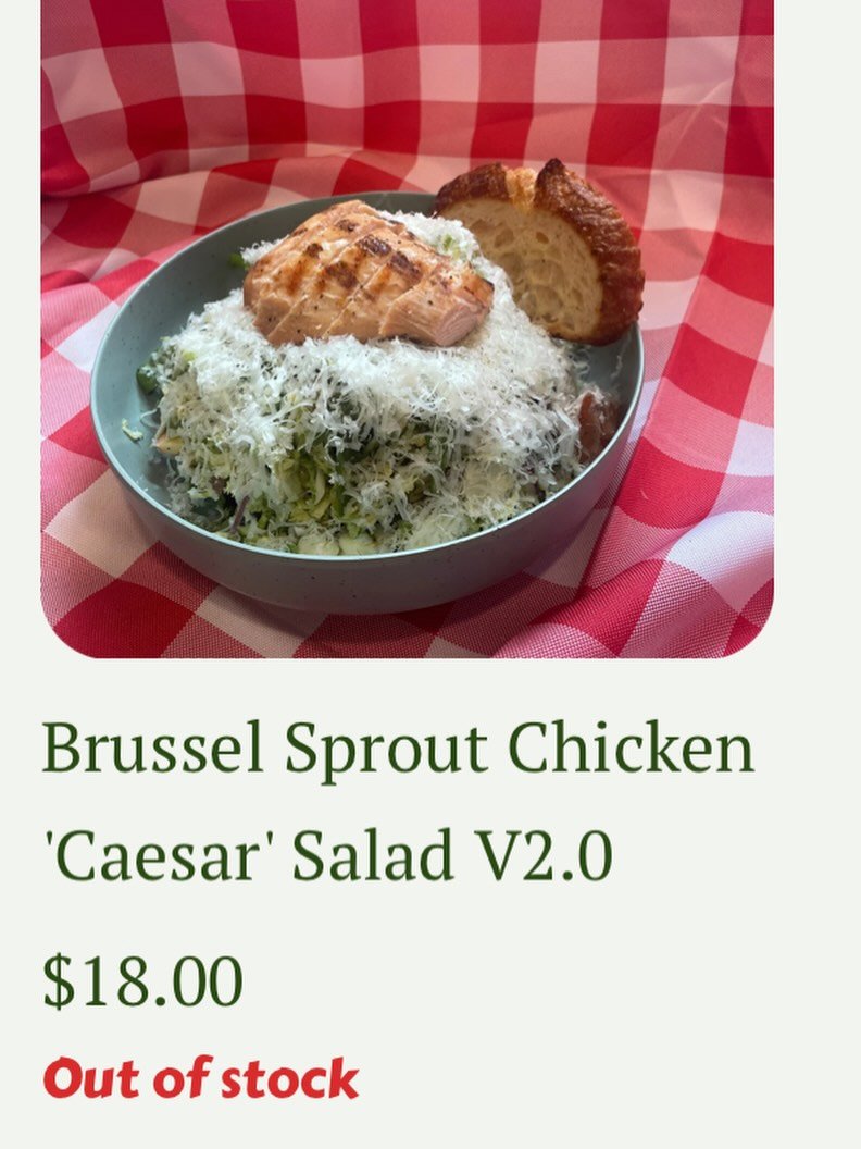 A quick menu update from our kitchen&hellip;

Due to a nationwide brussels sprout shortage (yes, really 😅), we&rsquo;ve had to pull our Brussels Sprout Caesar from the menu.

The good news?
We&rsquo;re rolling out new, cozy, crave-worthy dishes next