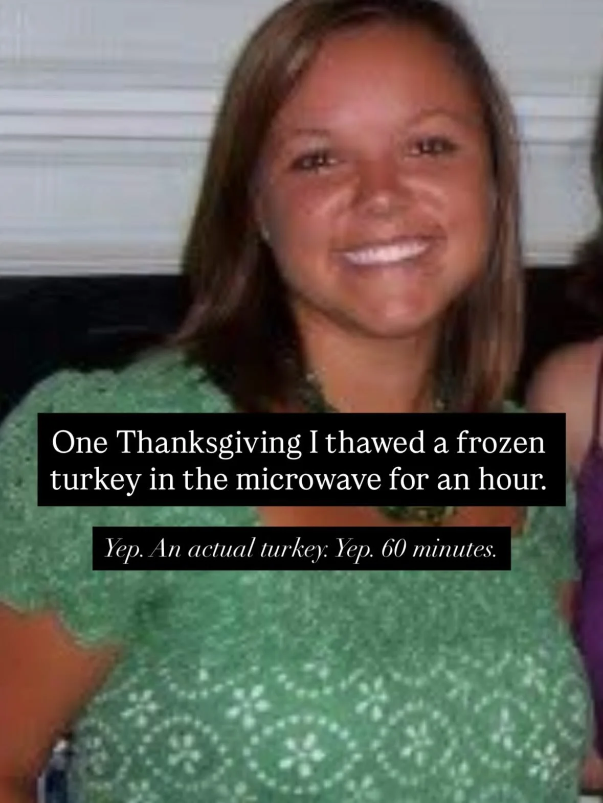 The others involved in this incident have been cropped out of the photo to protect their identity 😅

Sometimes the future looks less like unicorns + rainbows and more like &ldquo;did I just blow up a microwave trying to feed my friends?&rdquo;

And 