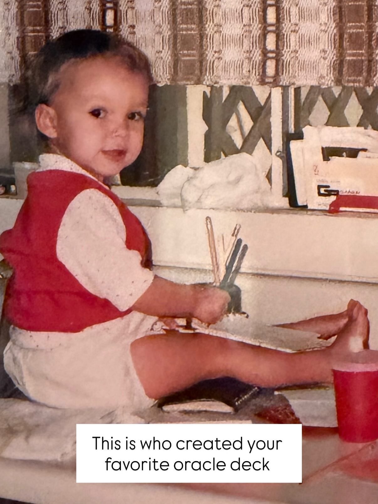 Sometimes I forget how wild and beautiful it is that the little girl who loved magic and big questions grew up to do this work. ✨ I&rsquo;m loving this trend and had to join in. 💜