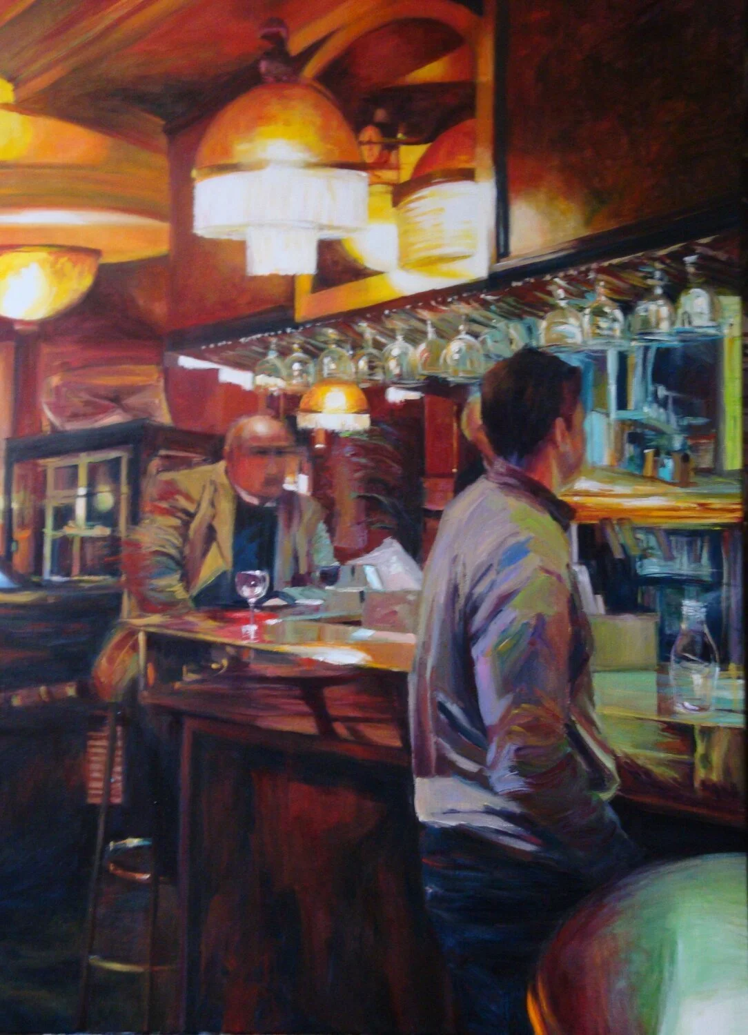 'Brèves de comptoir' - acryl op canvas - 81 x 60 cm