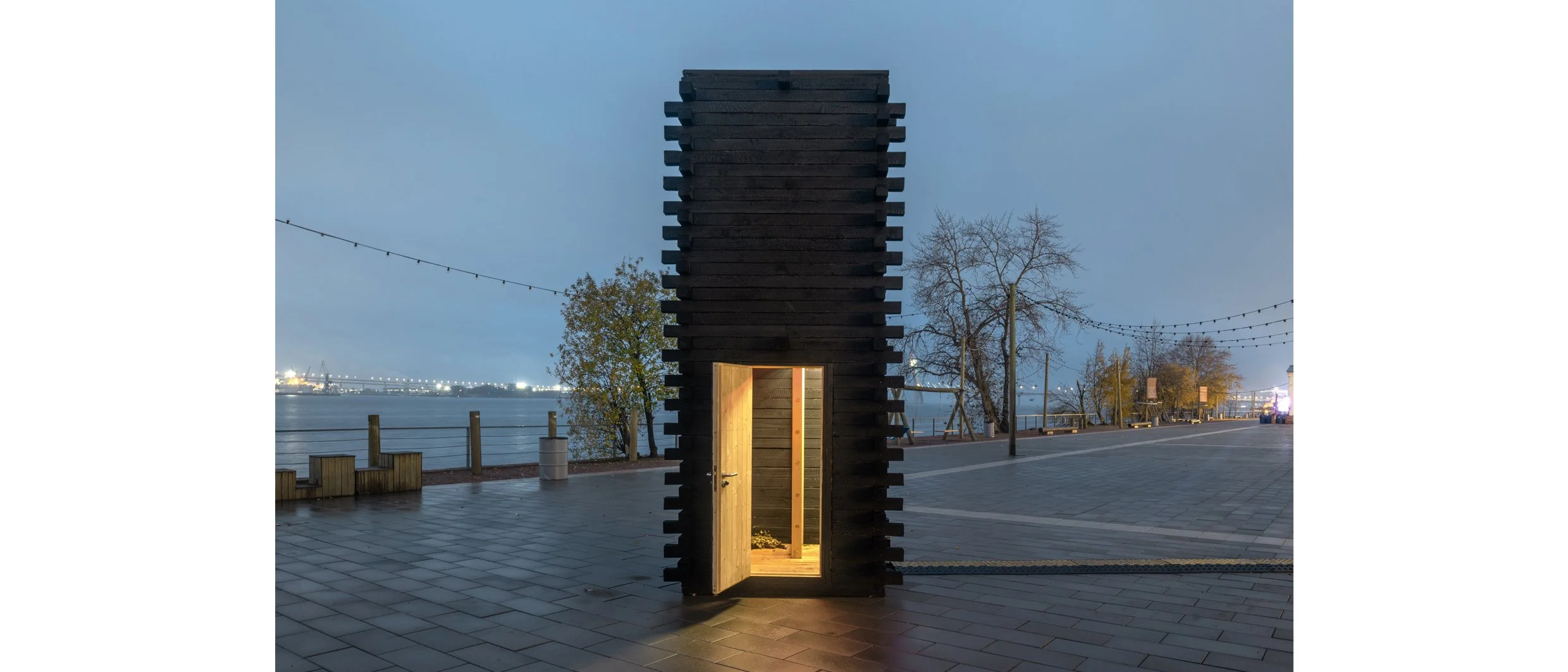 Sauna tower