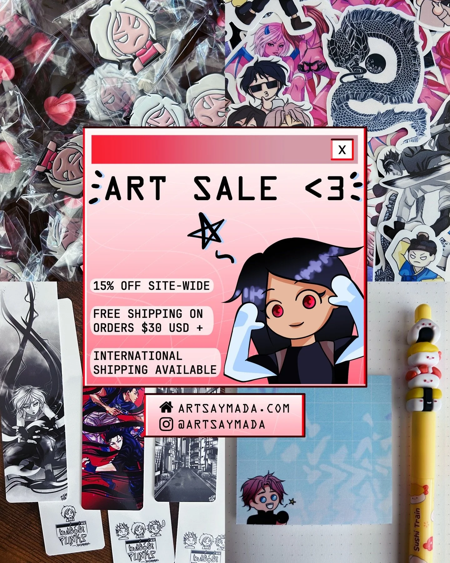 I restocked on your faves just in time for Black Friday and Small Business Saturday 💌 And there&rsquo;s a SALE going on too: 15% off SITE-WIDE from now through Saturday, December 6 11:59 PM PST. International shipping is available + FREE shipping on