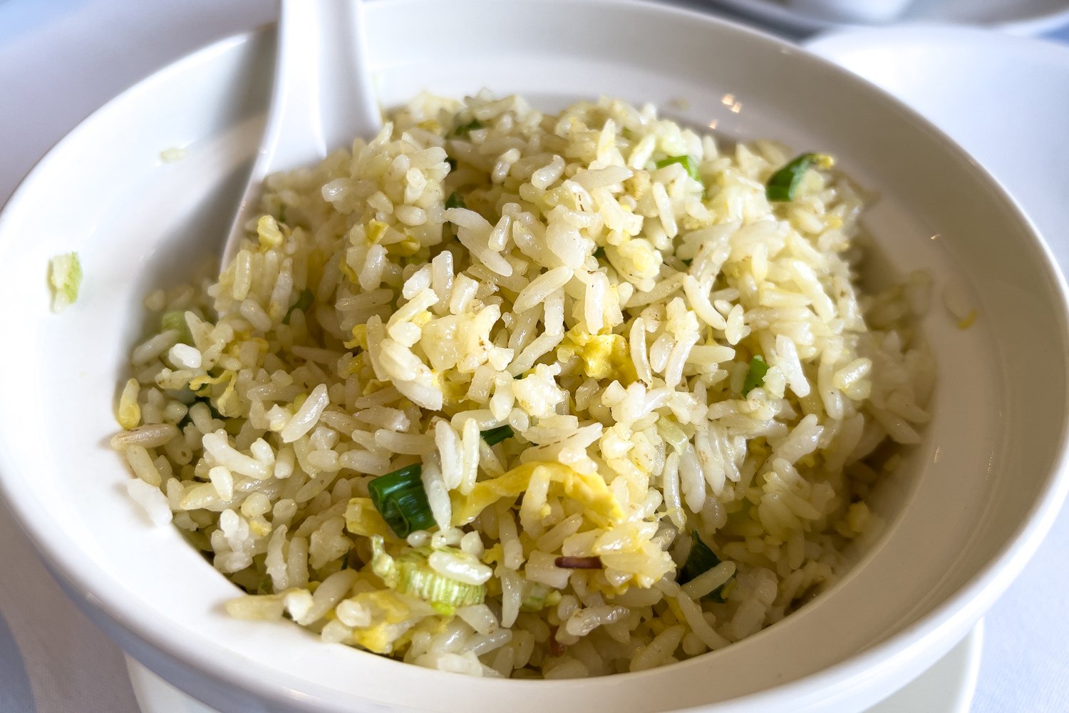  Egg fried rice: With limited shellfish for me, this was the next best option for carb. 