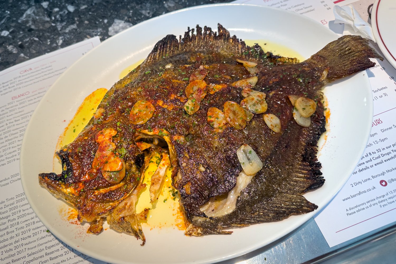  Turbot ajada: The standout dish of our lunch and one of the best takes I've had of this dish. 