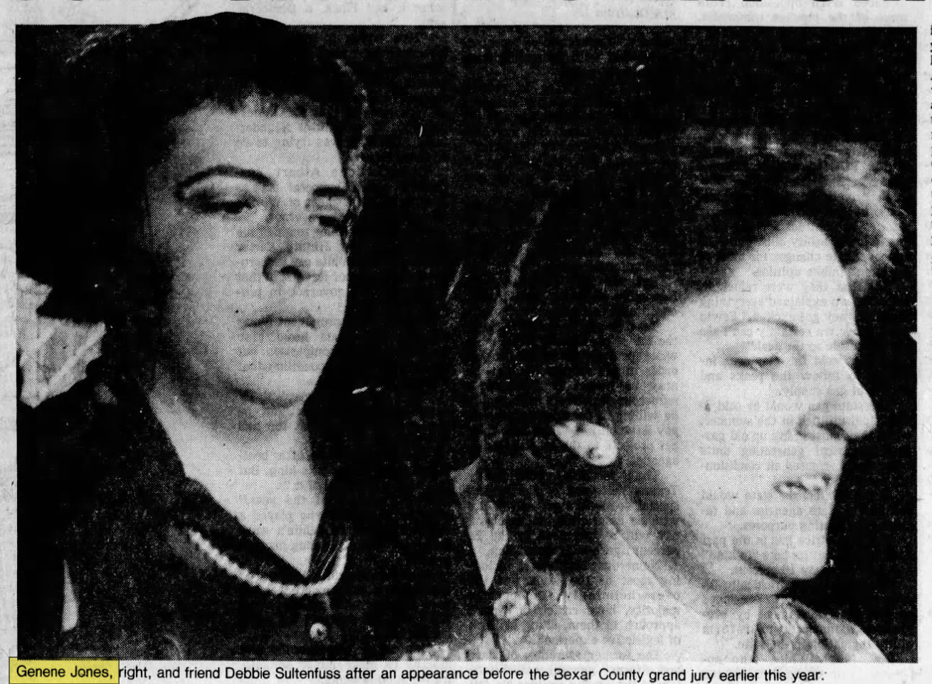 Genene Jones and Debbie Sultenfuss