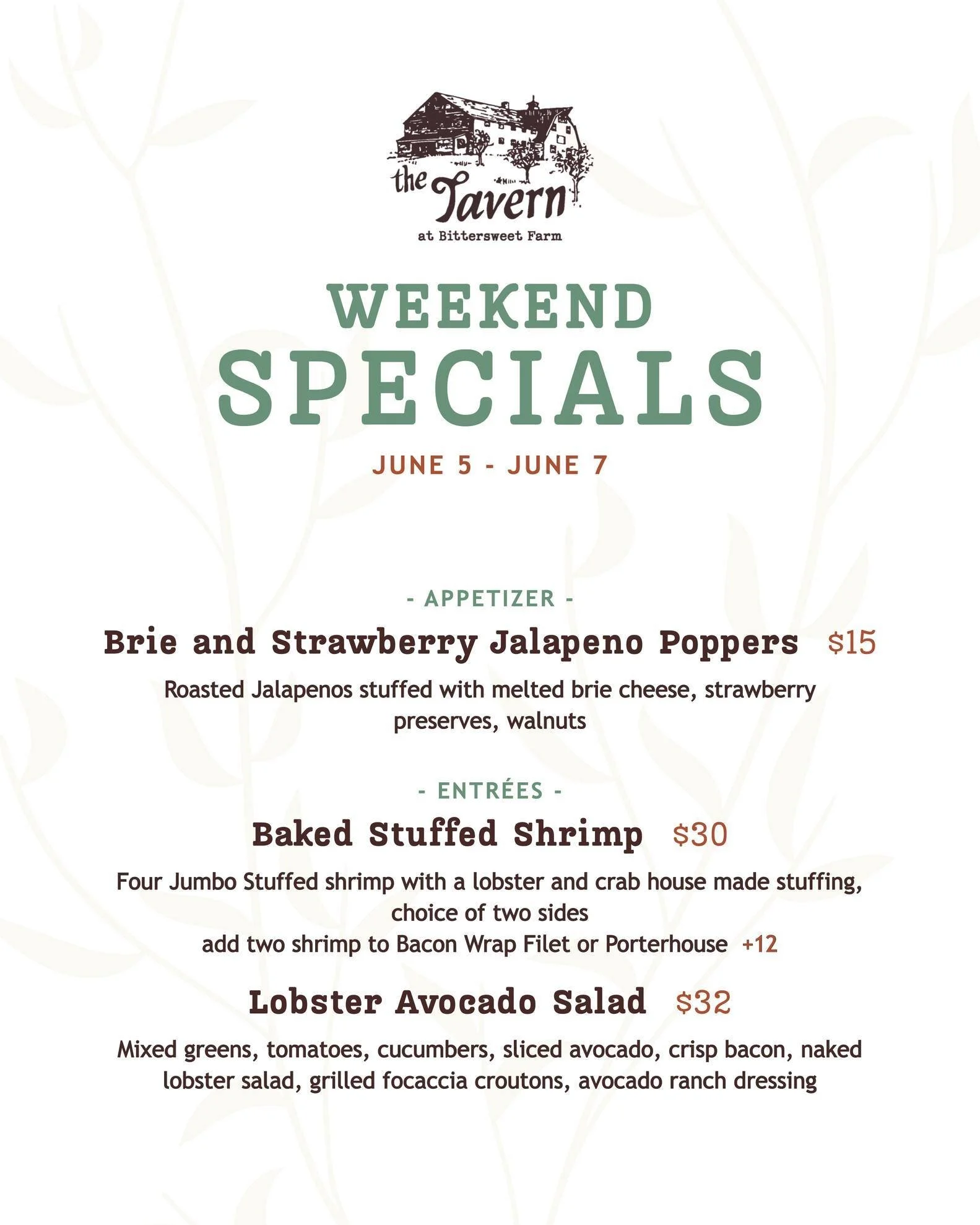 Delightful flavors for this June weekend!