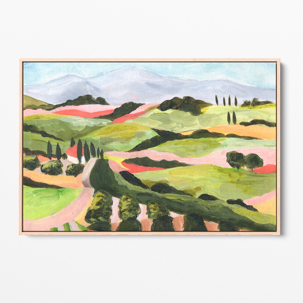 Primavera in Toscana_Landscape Painting_Calex Studio_framed canvas.jpg