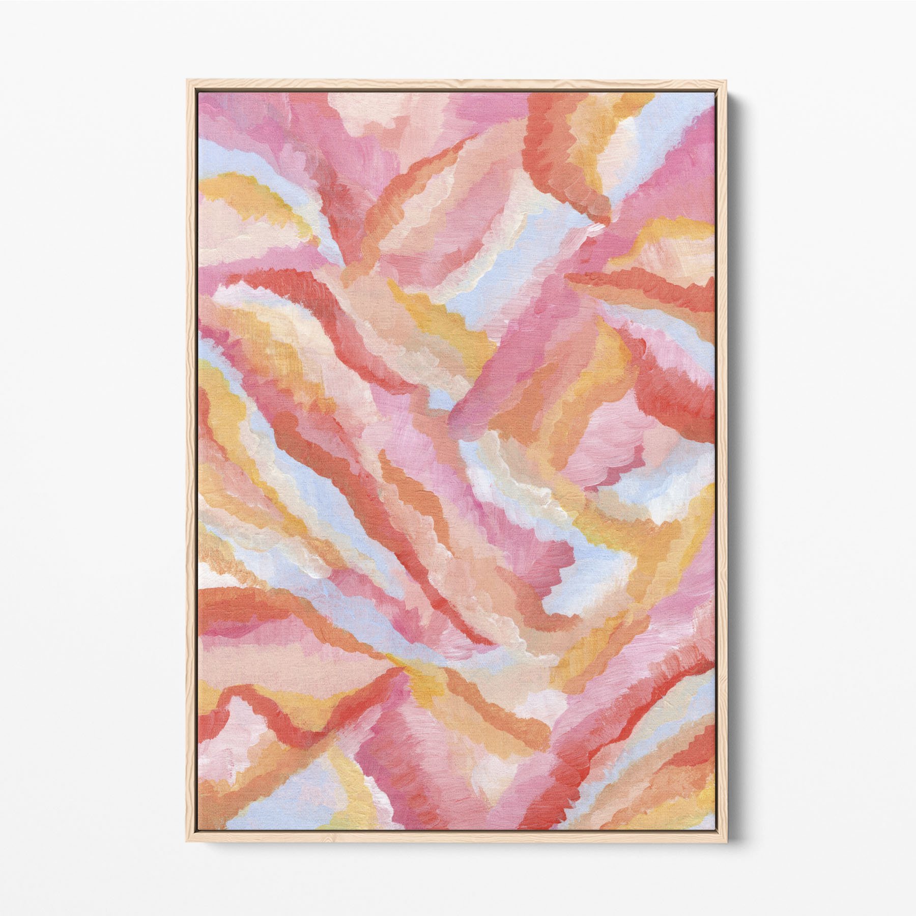 Poolside Bubbly Abstract Painting_Calex Studio_Framed Canvas Art_front.jpg