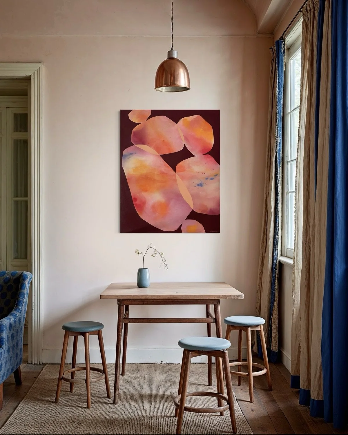 &ldquo;She Spoke in Flowers&rdquo; - painted for the beautiful @tempsdeflors aka Time of Flowers celebration in Girona, Spain. 

When my neighbors asked me to hang a painting in our building&rsquo;s glass entryway to display during this celebration, 