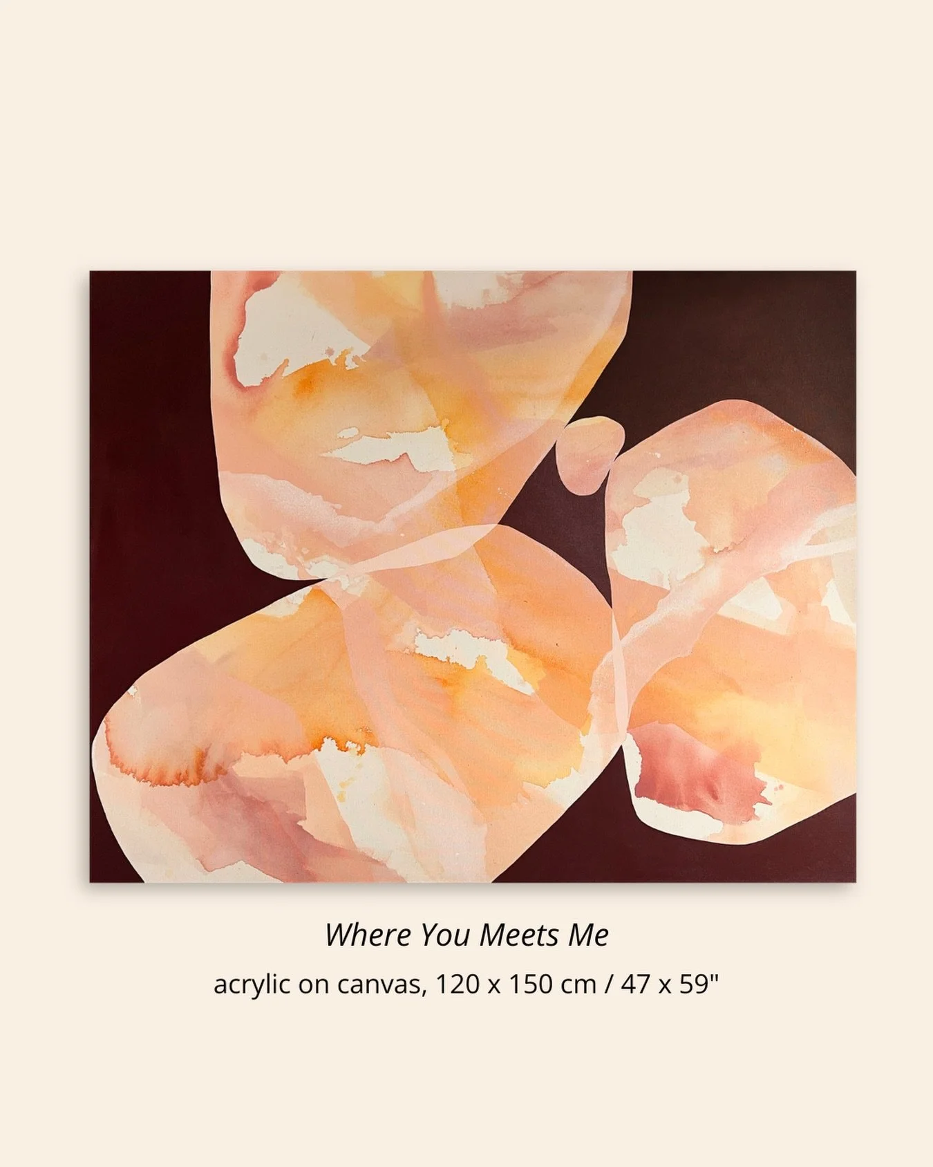 &ldquo;Where You Meets Me&rdquo; - sold

This piece reflects the space between two opposites &mdash; the meeting point where contrast becomes strength. It was one of the most personal works in this collection, inspired by the balance between expressi