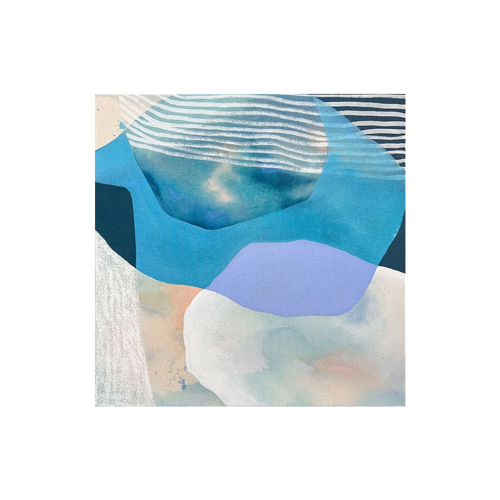 Wonder and Delight - abstract mixed media painting on canvas