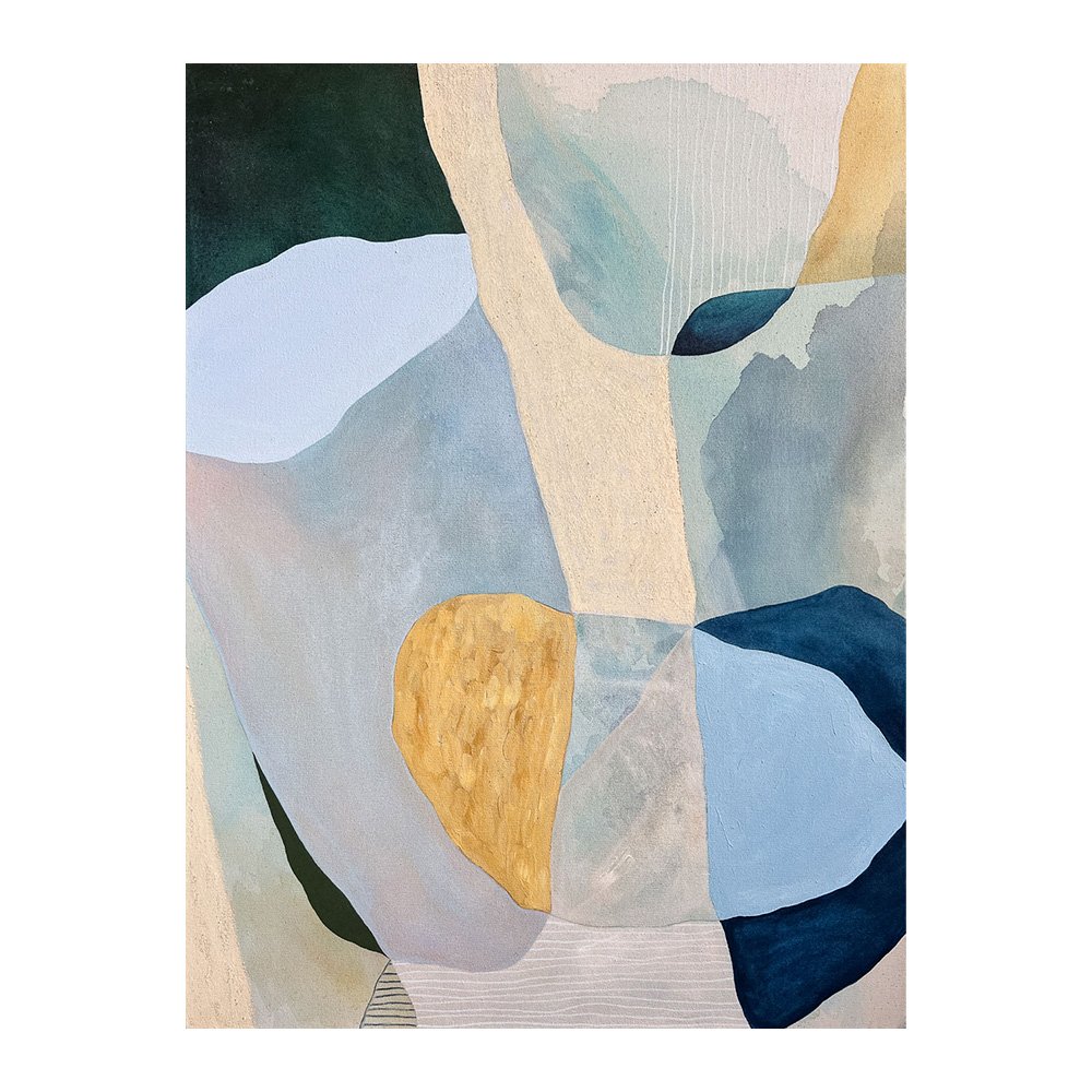 Quiet Expanse - abstract mixed media painting on canvas
